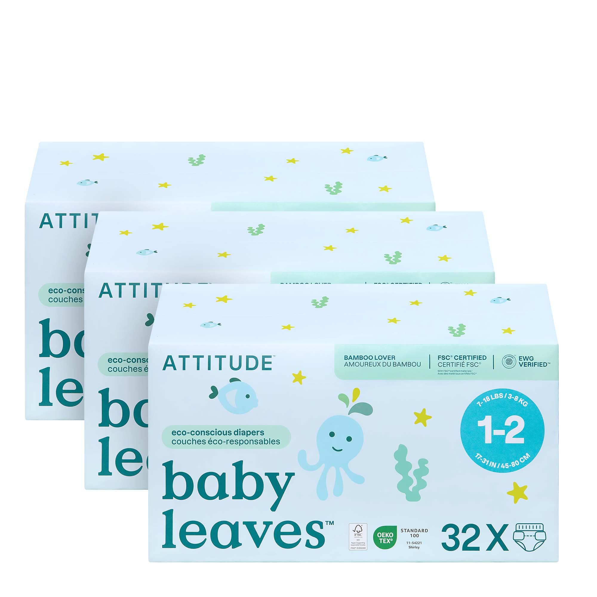 ATTITUDE 尿片 3|pack 產品細節圖 4