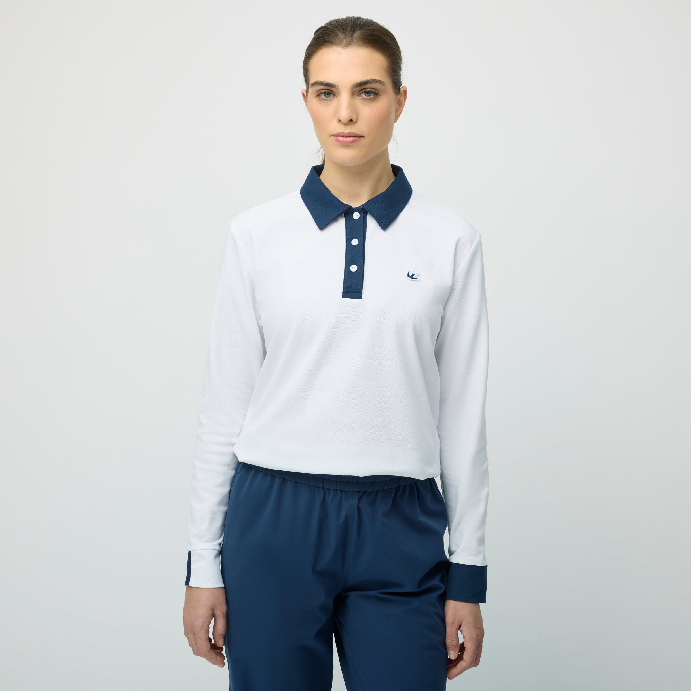 Tilley Preppy Pique 長袖 Stripe Placket Polo 恤 產品細節圖 5