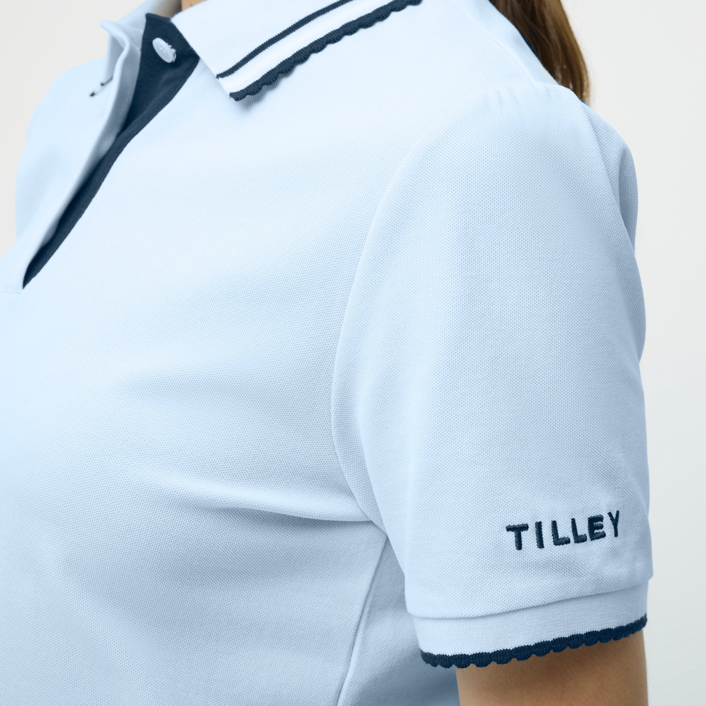 Tilley Preppy Pique Puff Sleeve Polo 恤 產品細節圖 5