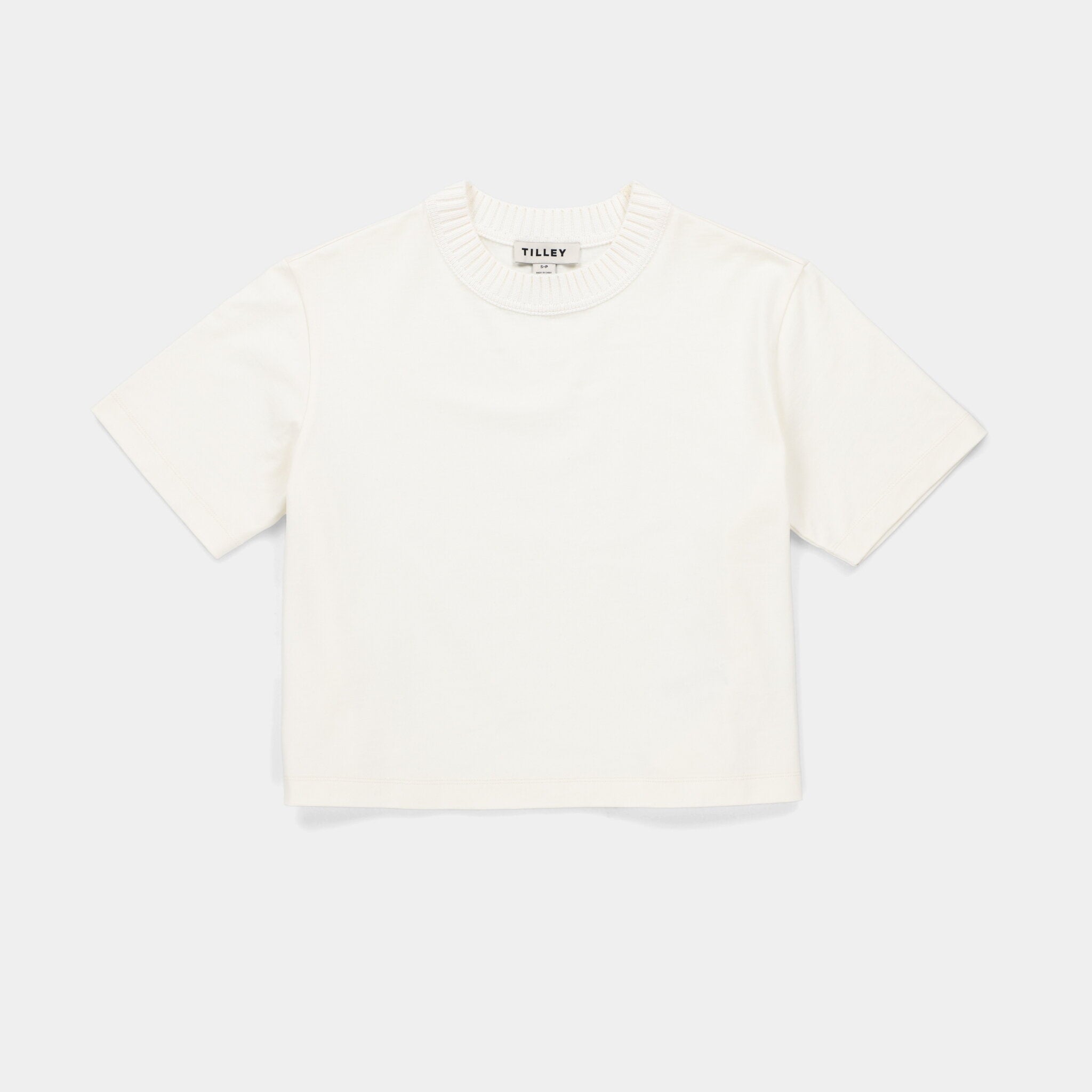 Tilley Rib Neckline Cropped T 恤 產品細節圖 6