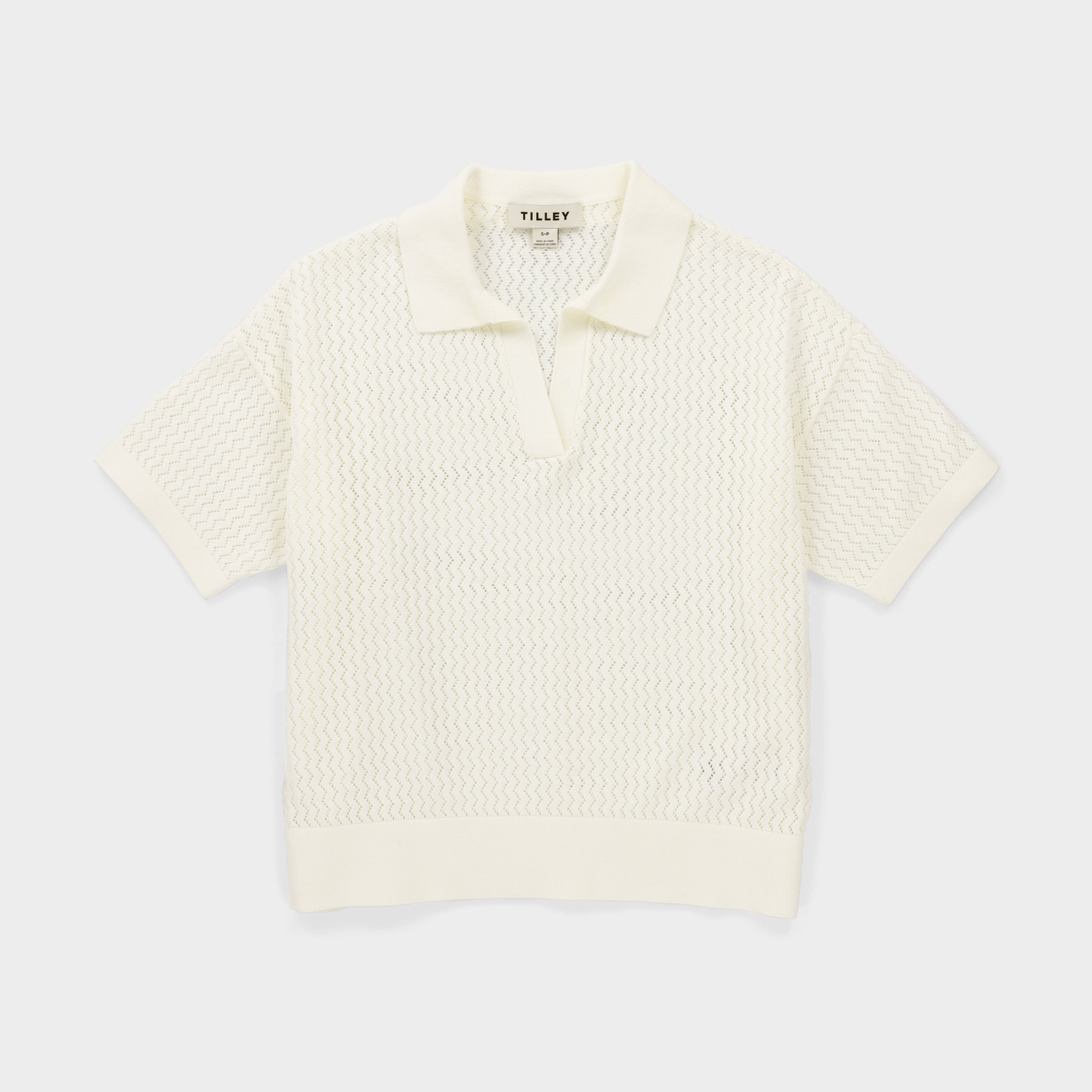 Tilley Open Knit 短袖 Polo 恤 產品細節圖 6