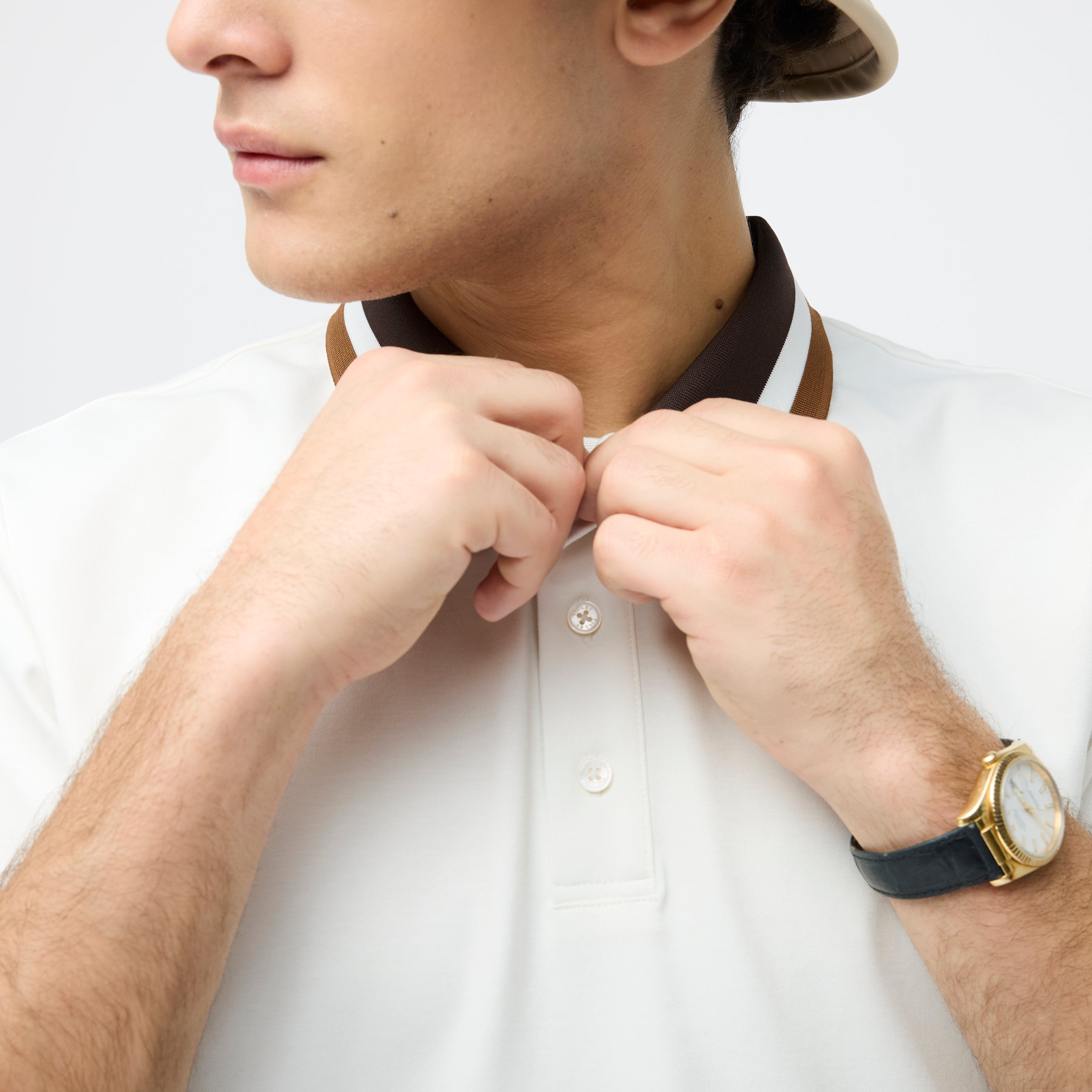 Tilley Supima Pique Stripe Polo 恤 產品細節圖 6