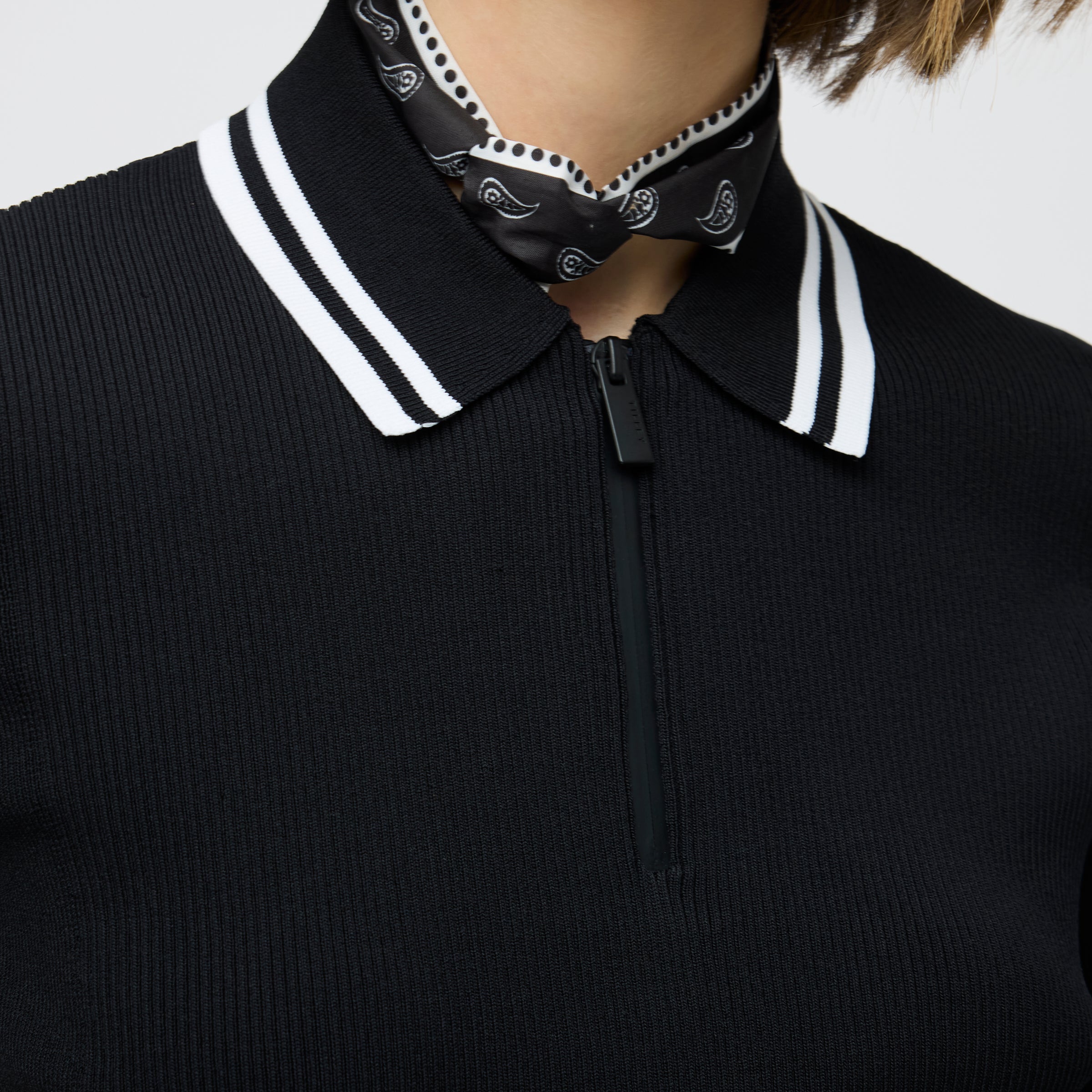 Tilley Stripe Zip Polo 恤 產品細節圖 6