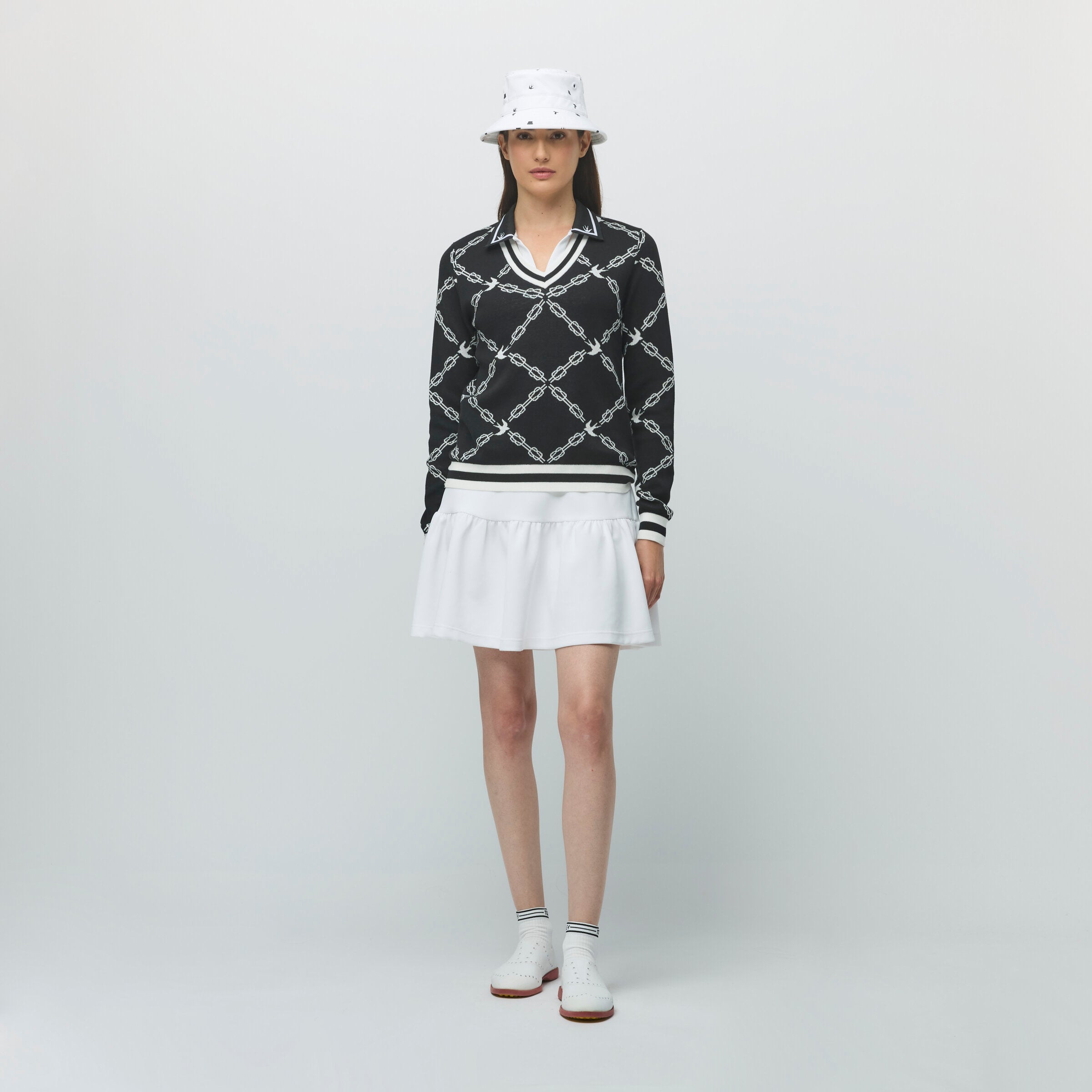 Tilley Birdie Links V 領 Jacquard 毛衣 產品細節圖 7