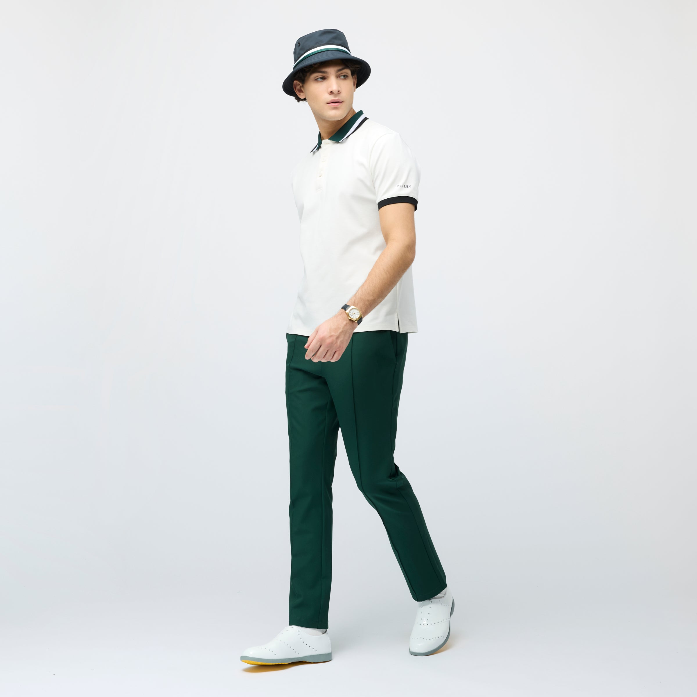 Tilley Supima Pique Stripe Polo 恤 產品細節圖 7