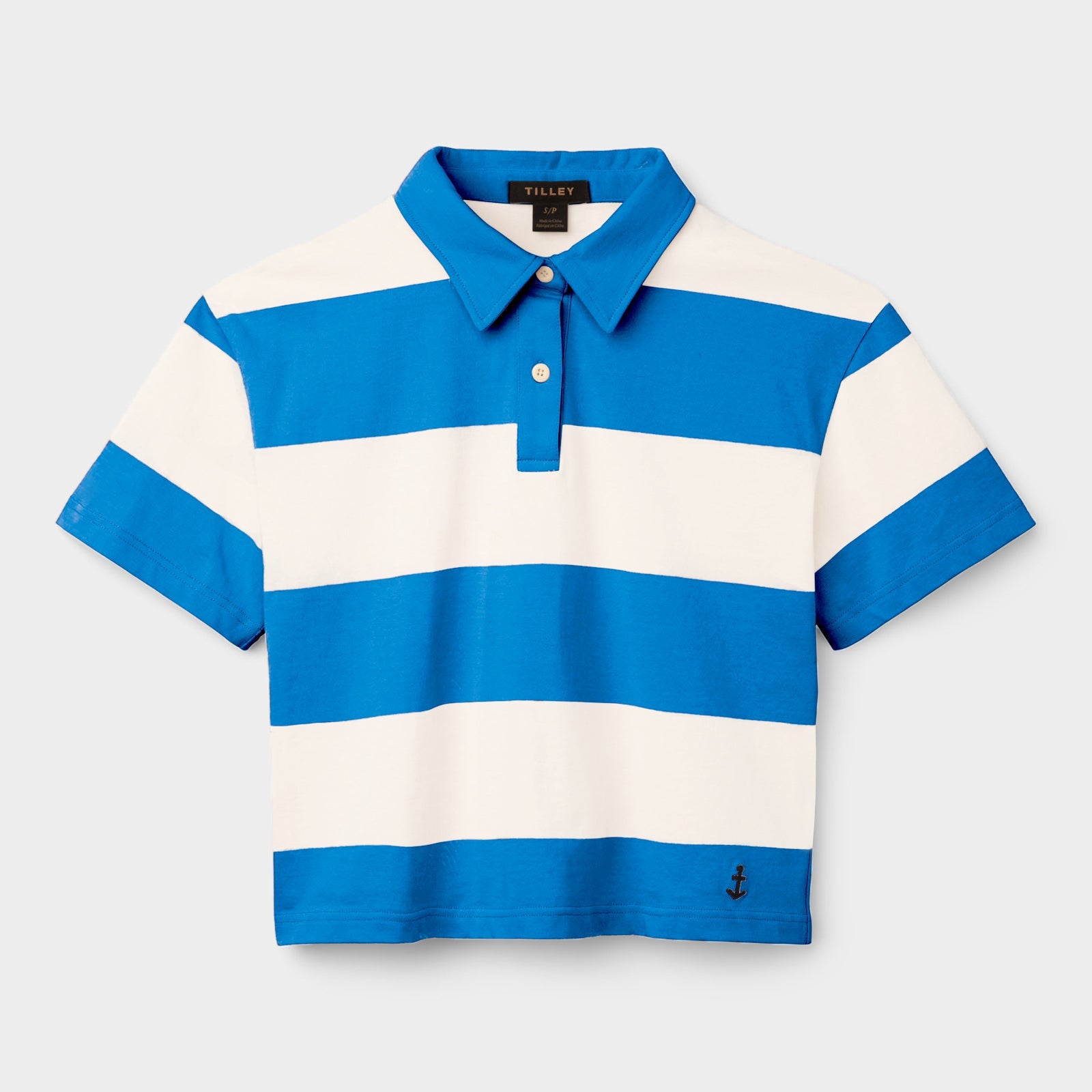 Tilley Stripe Marine Cropped Polo 恤 產品細節圖 8