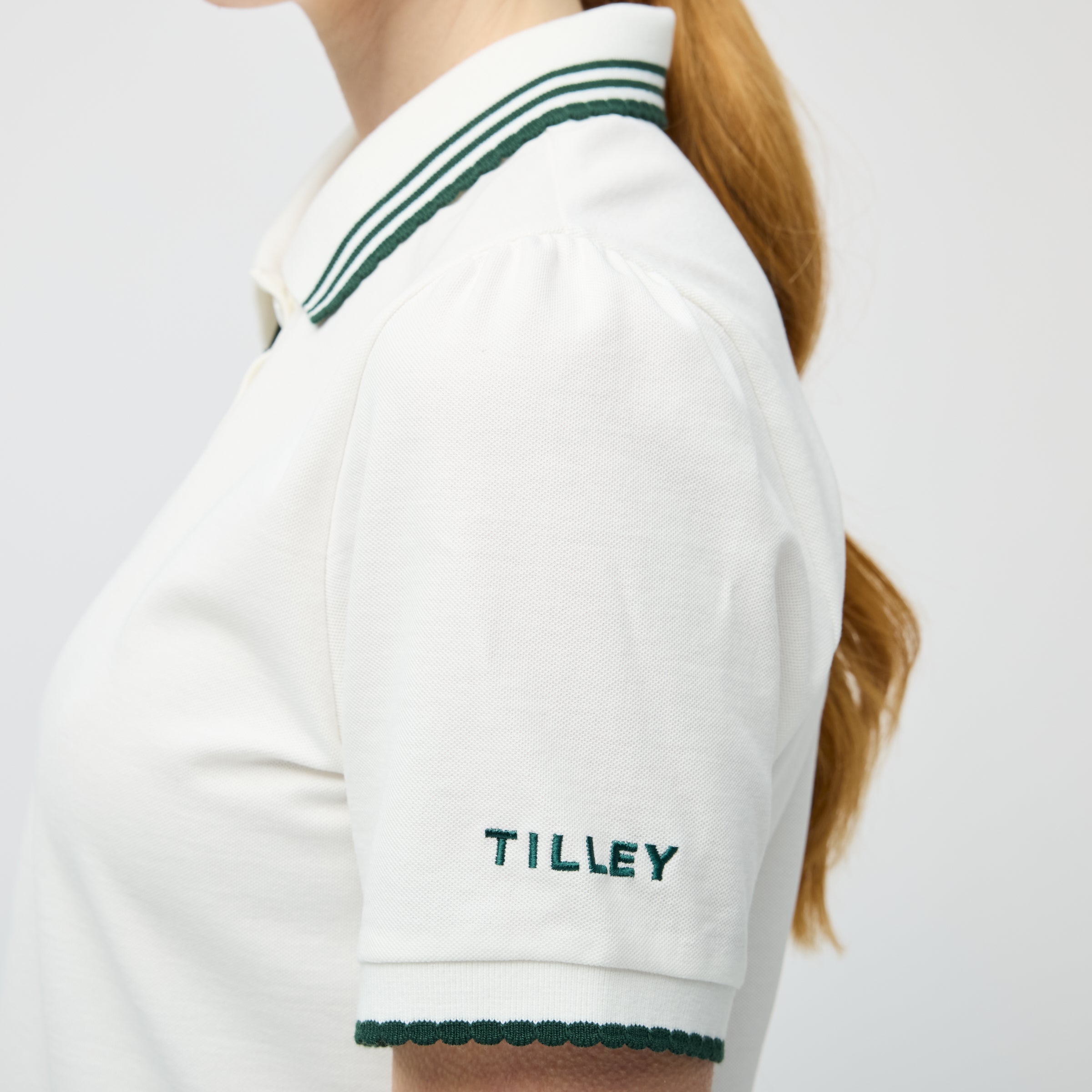 Tilley Preppy Pique Puff Sleeve Polo 恤 產品細節圖 8