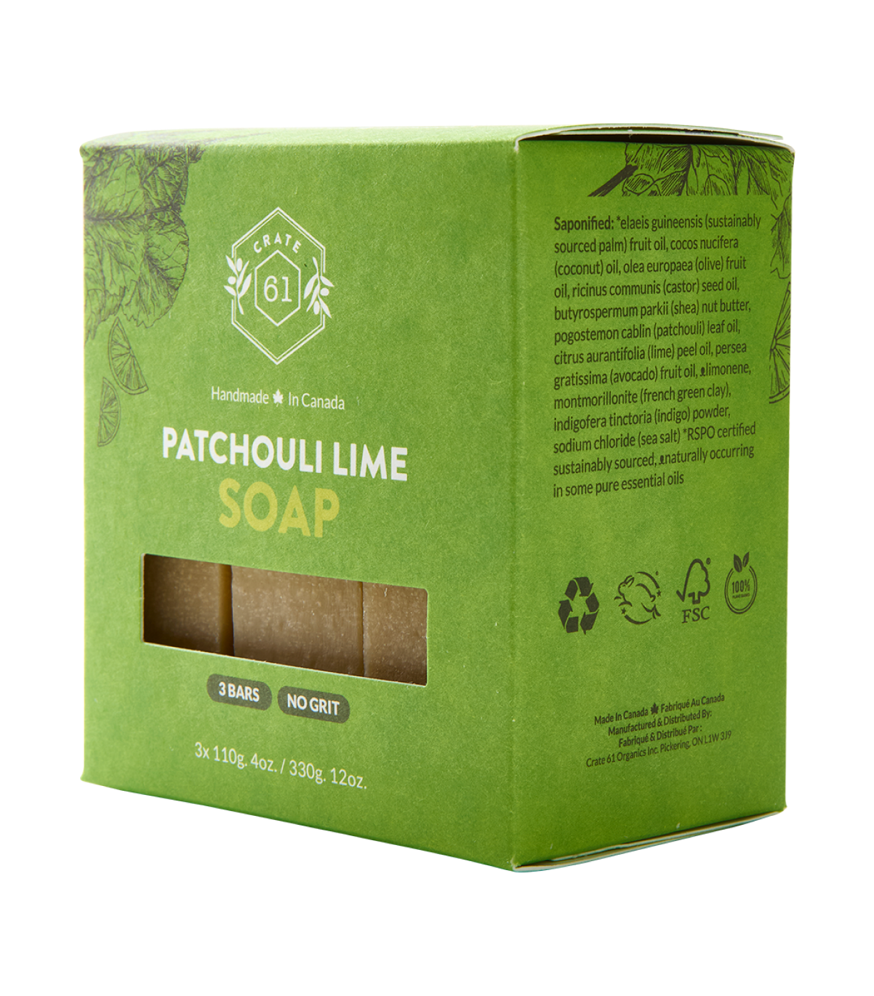 Crate 61 Organics Patchouli Lime 手工皂 產品細節圖 9