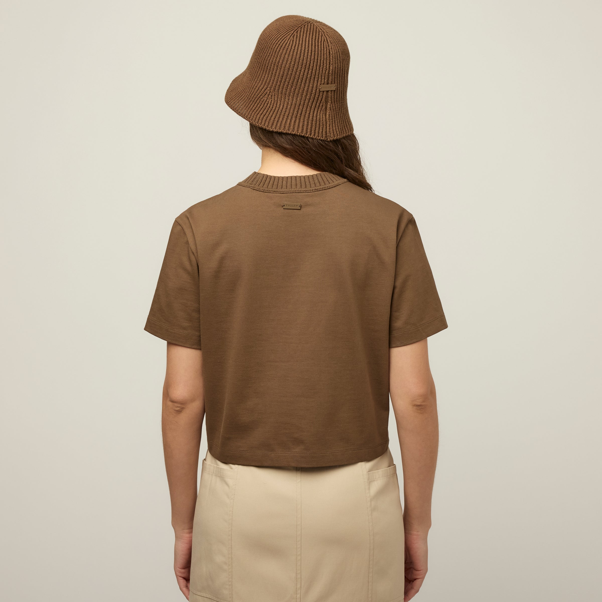 Tilley Rib Neckline Cropped T 恤 產品細節圖 9