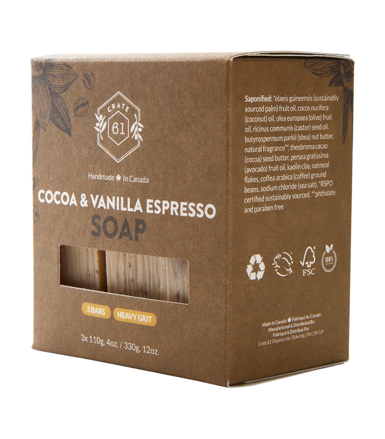 Crate 61 Organics Cocoa & Vanilla Espresso 手工皂 產品細節圖 10