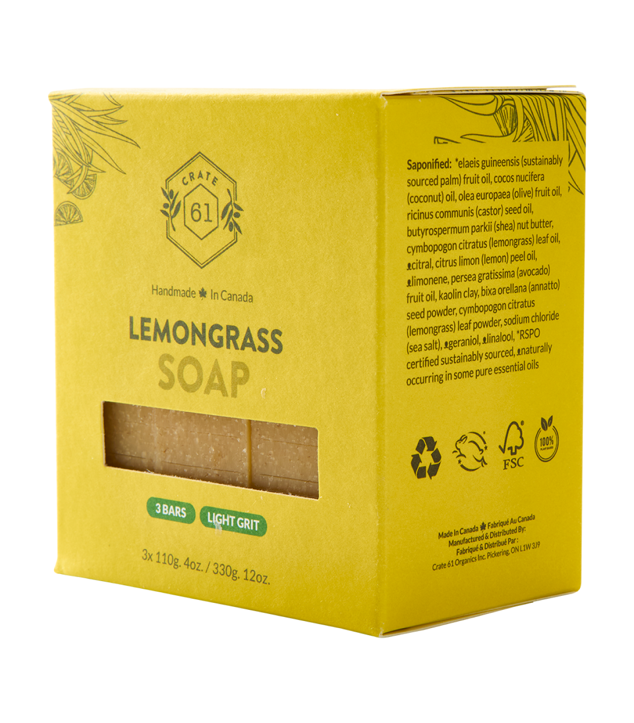 Crate 61 Organics 檸檬草 手工皂 產品細節圖 10