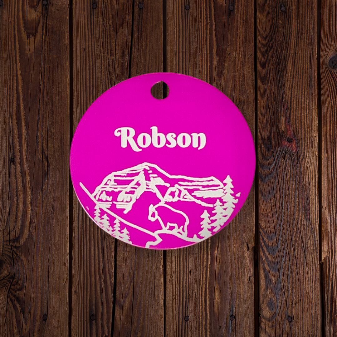 Rocky Mountain Dog Personalized Aluminum Dog 寵物名牌 1" 產品細節圖 10
