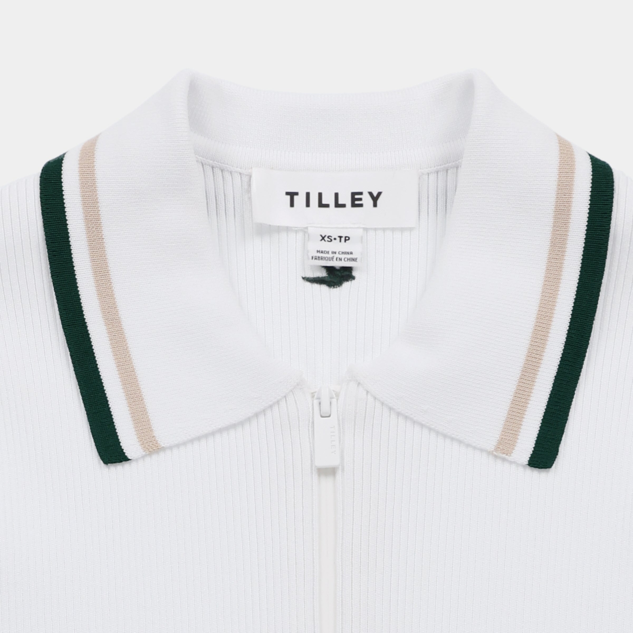 Tilley Stripe Zip Polo 恤 產品細節圖 10
