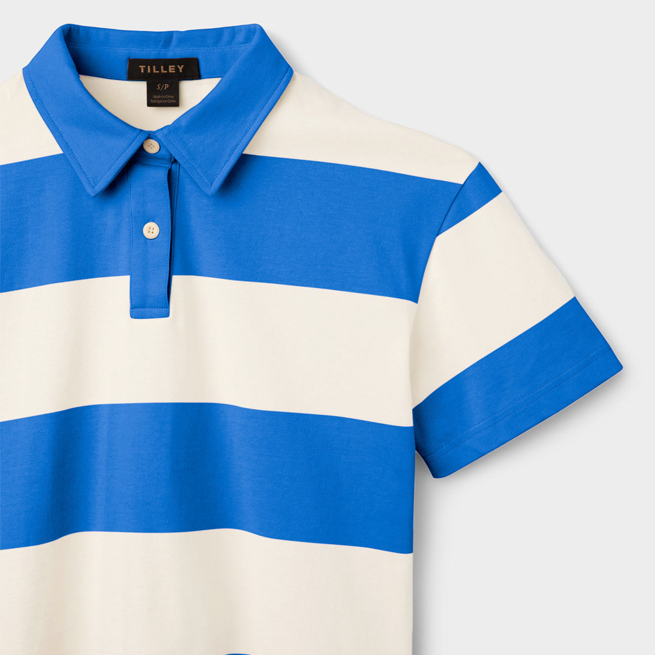 Tilley Stripe Marine Cropped Polo 恤 產品細節圖 13