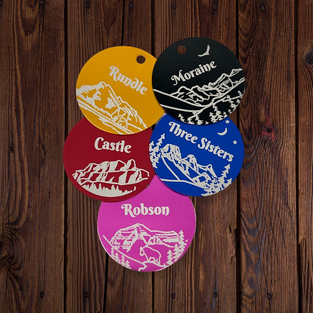 Rocky Mountain Dog Personalized Aluminum Dog 寵物名牌 1" 產品細節圖 13