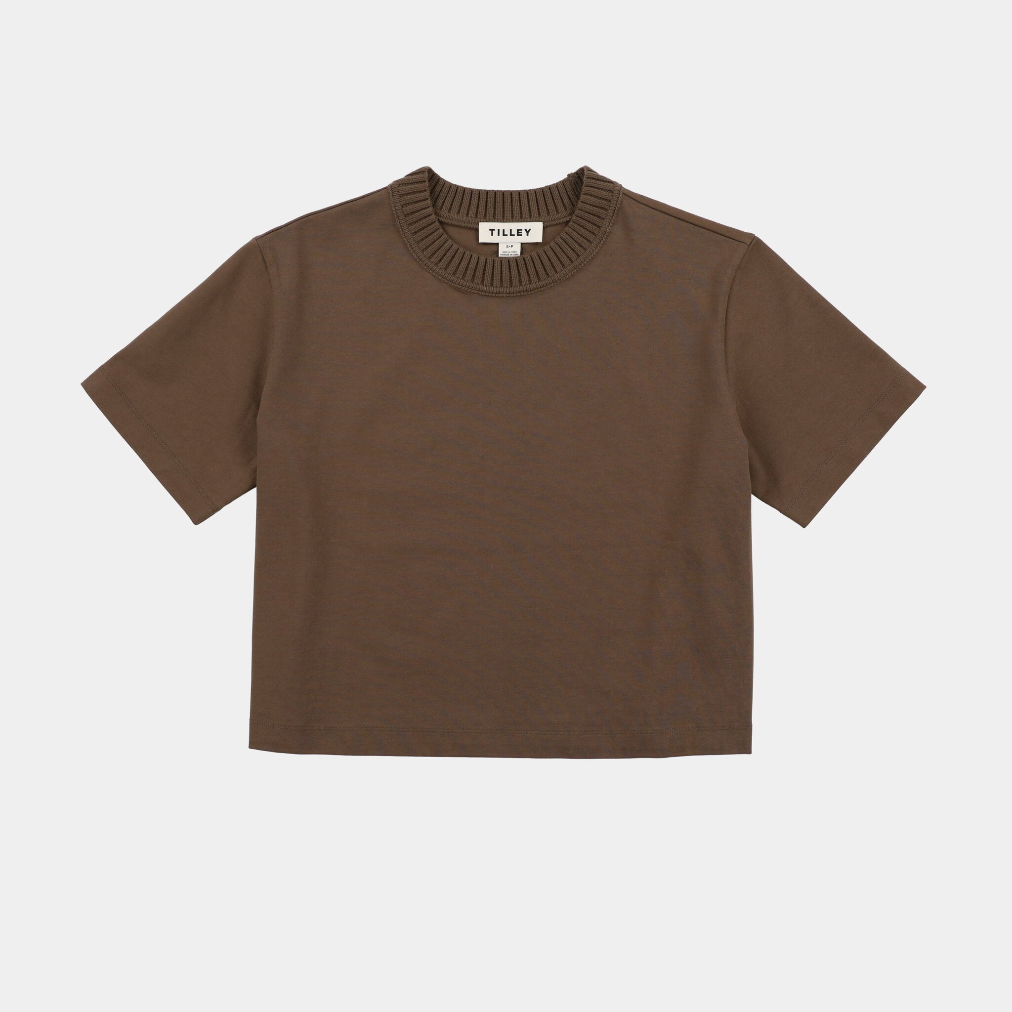 Tilley Rib Neckline Cropped T 恤 產品細節圖 13