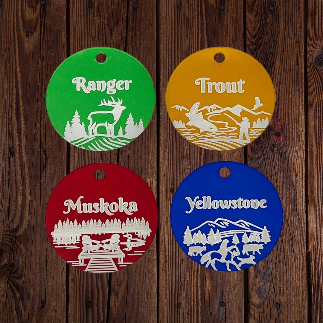 Rocky Mountain Dog Personalized Aluminum Dog 寵物名牌 1" 產品細節圖 14