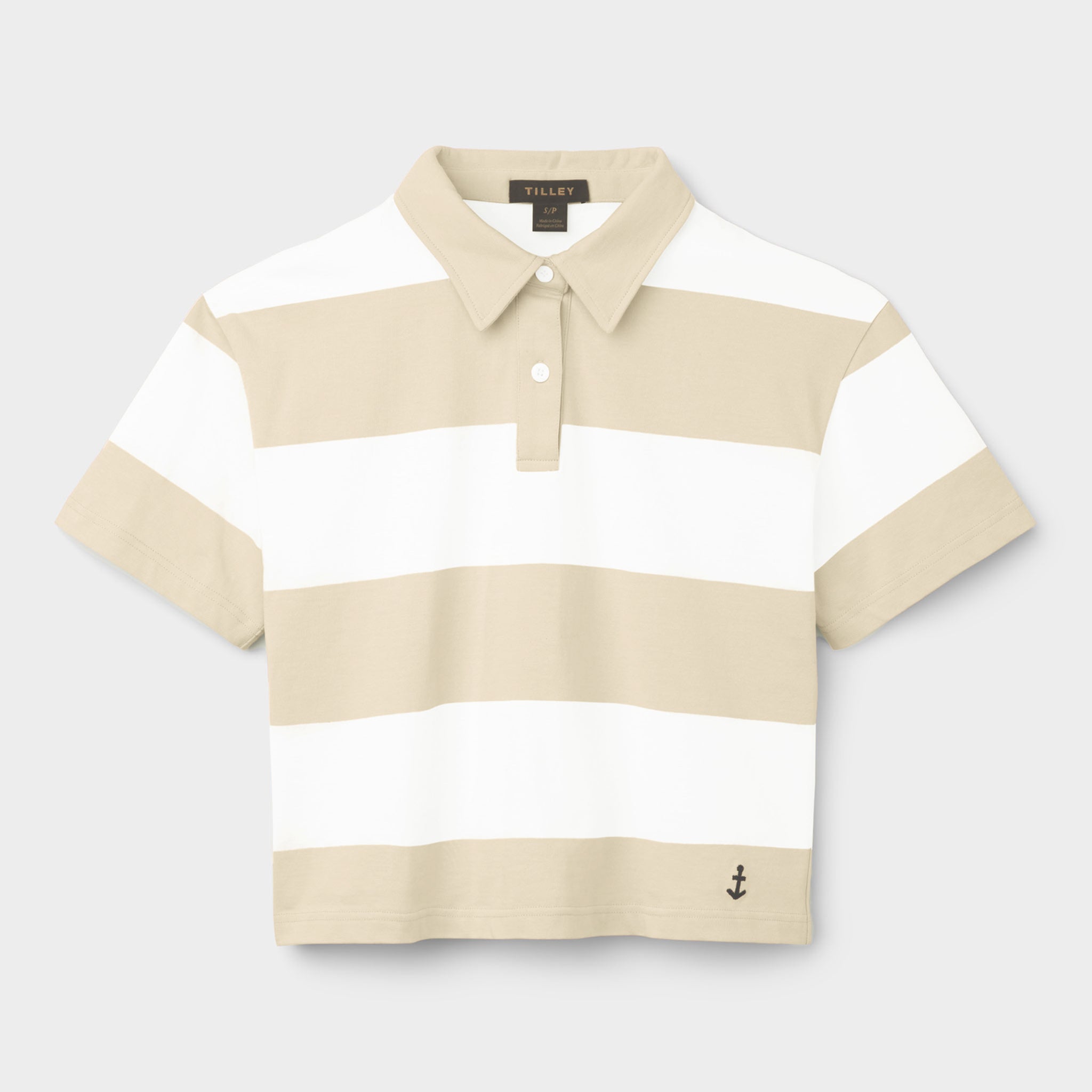 Tilley Stripe Marine Cropped Polo 恤 產品細節圖 15