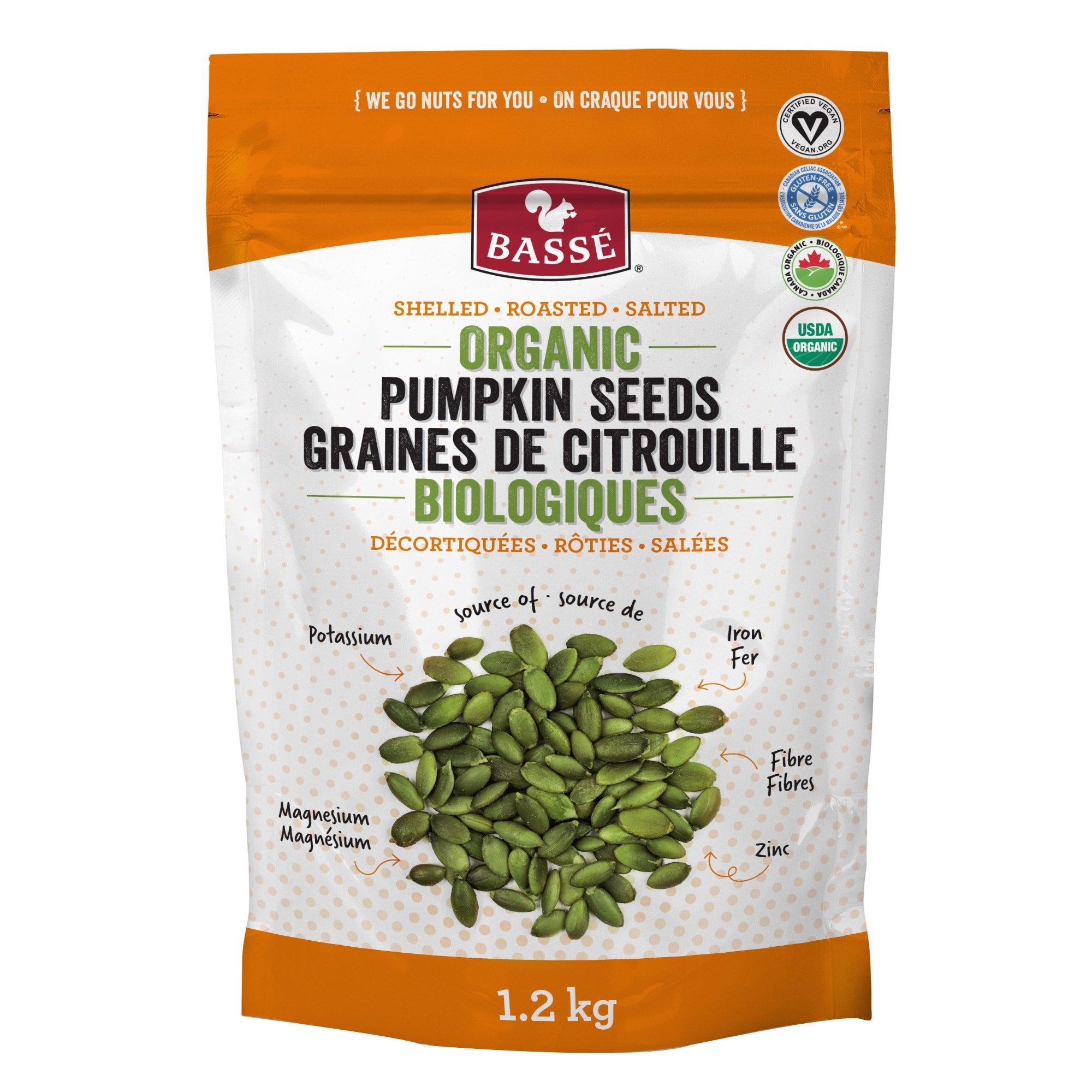 Bassé 有機南瓜籽 高纖植物蛋白 (1.2kg) 產品圖片 1