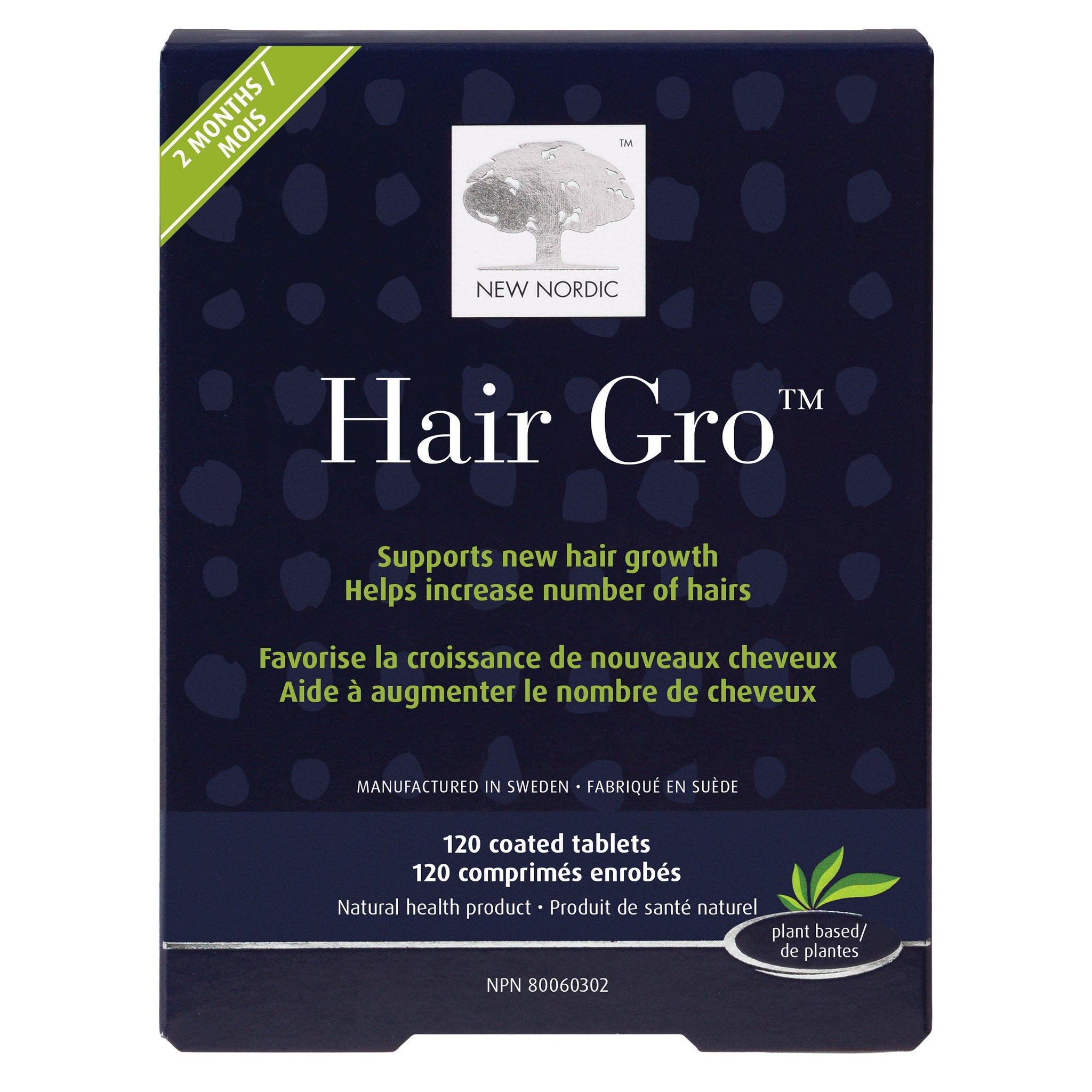 New Nordic Hair Gro 頭髮營養配方片 (120片) 產品圖片 1