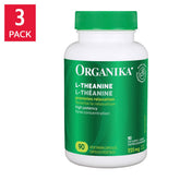 Organika L-Theanine 茶氨酸 225mg 放鬆素食膠囊 (90粒 x 3樽) 產品圖片 1