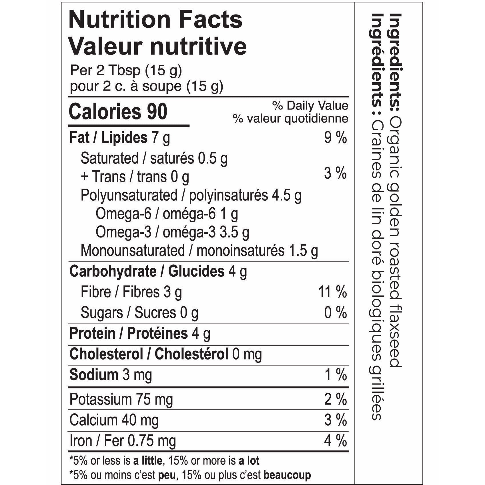 Canmar 有機烘焙金黃亞麻籽粉 Omega-3 + 膳食纖維 (1.2kg) 產品圖片 2