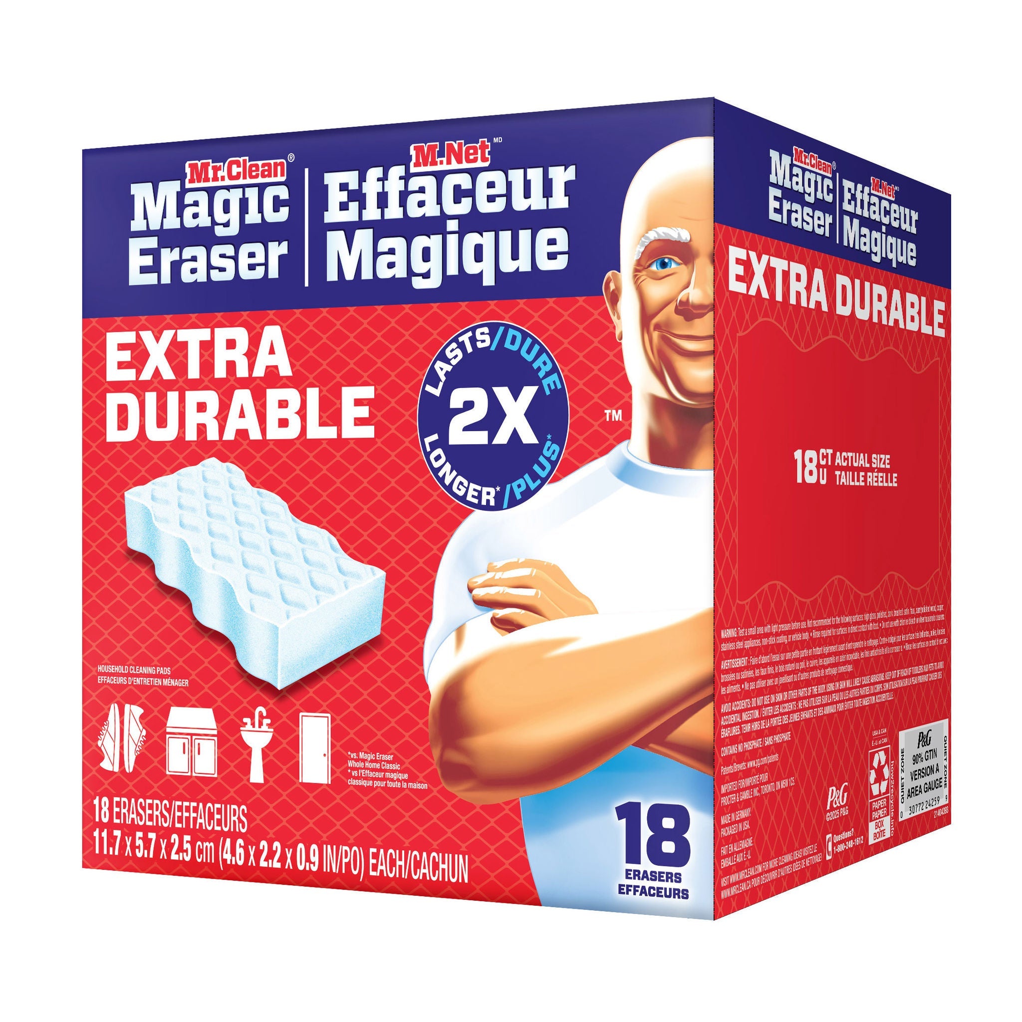 Mr. Clean Magic Eraser Extra Durable 加厚耐用神奇海綿 (18件裝) 產品圖片 3