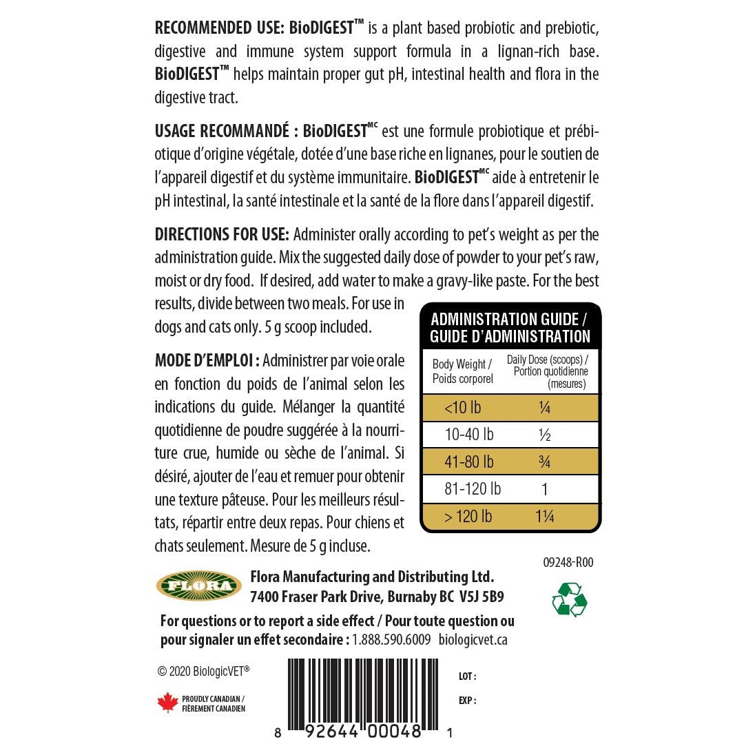 BiologicVET BioDIGEST 犬貓益生菌+益生元補充劑 (2罐) 產品圖片 2