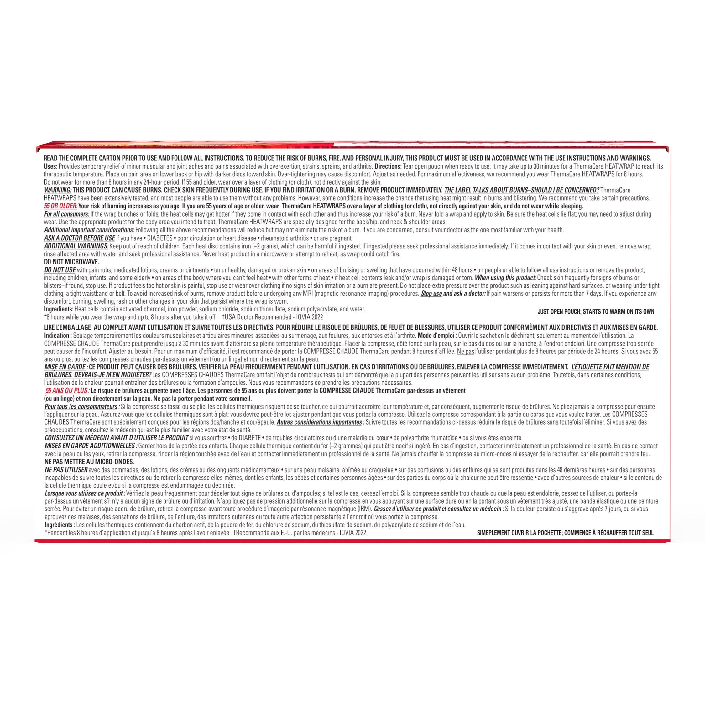 ThermaCare Advanced 背部熱敷止痛貼 (6片) 產品圖片 6