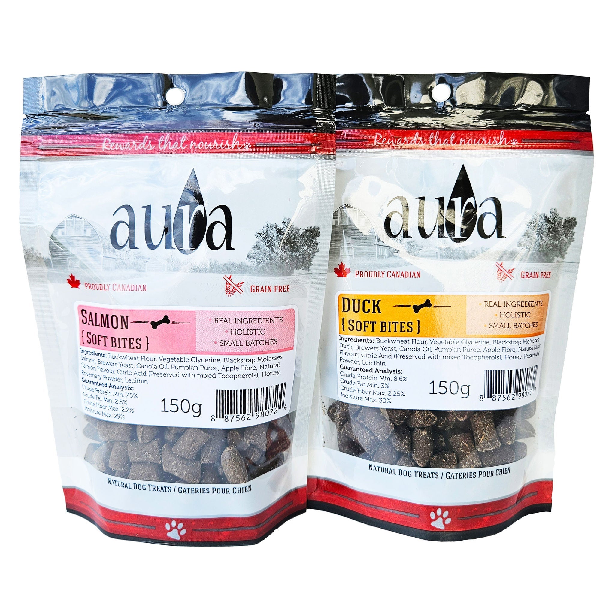 Aura Soft Bites 天然訓練狗小食 雜錦味 (150g x 5包) 產品圖片 1