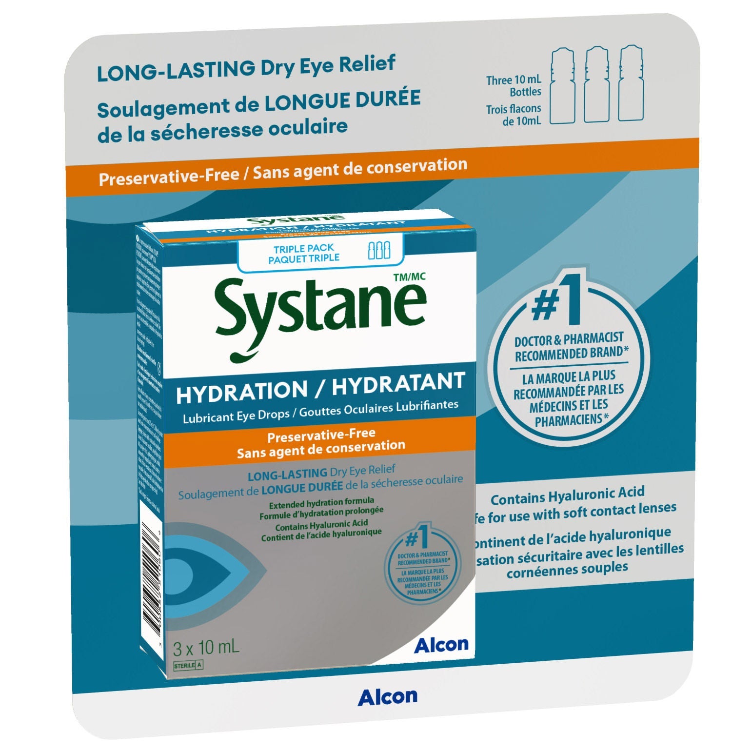 Systane Hydration 長效滋潤乾眼滴眼液 (10mL x 3樽) 產品圖片 2