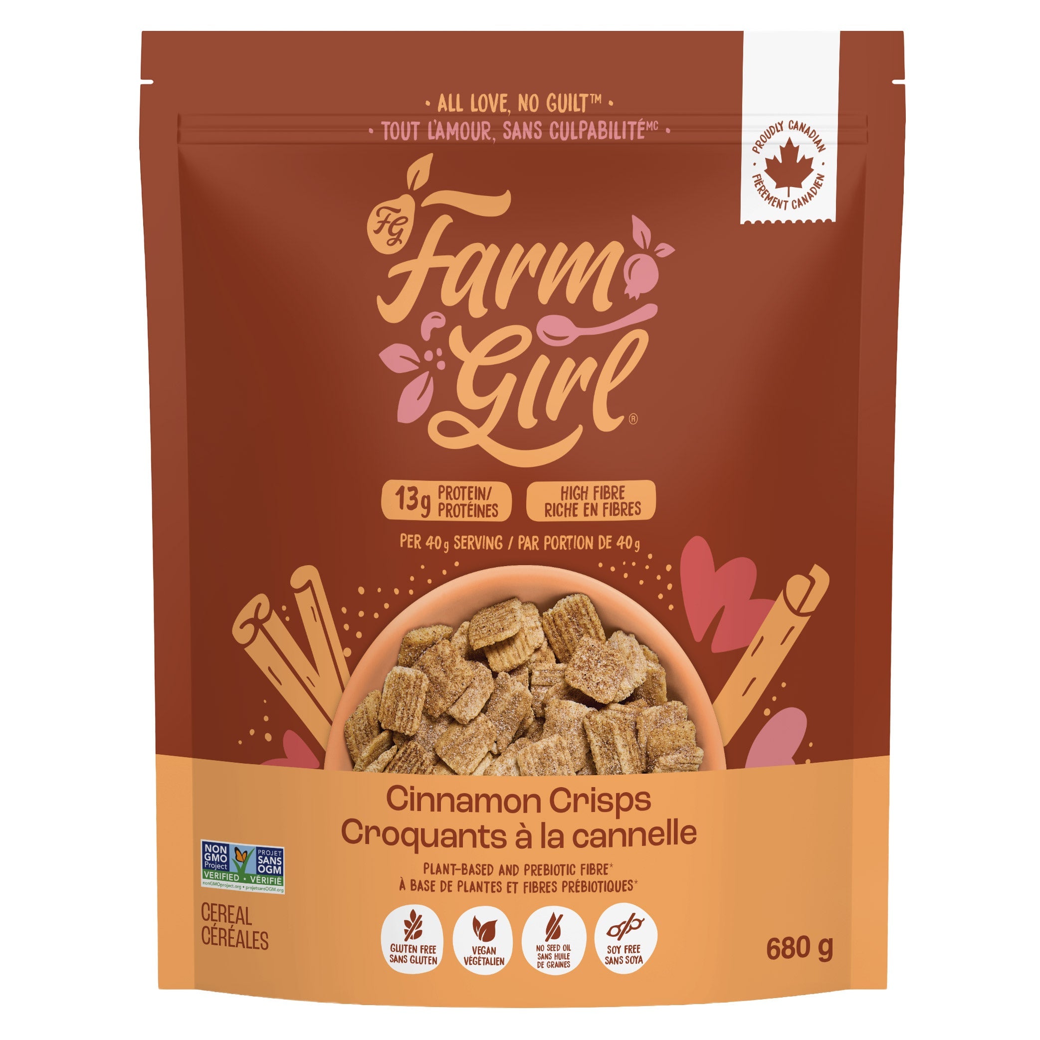 Farm Girl 無麩質肉桂脆脆高蛋白早餐穀物 13g蛋白質 (680g) 產品圖片 1