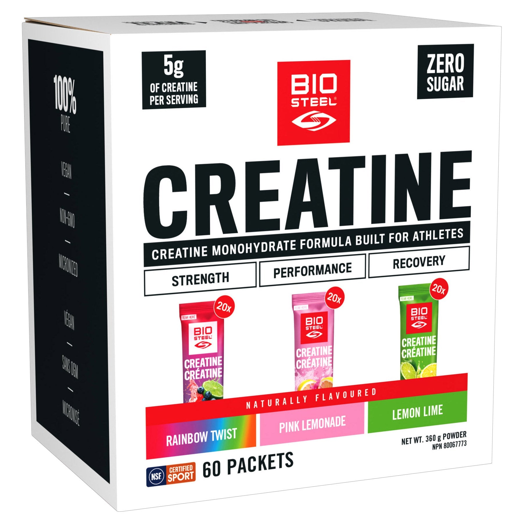 BioSteel Creatine 一水肌酸即沖小包 雜錦口味 (60包) 產品圖片 1