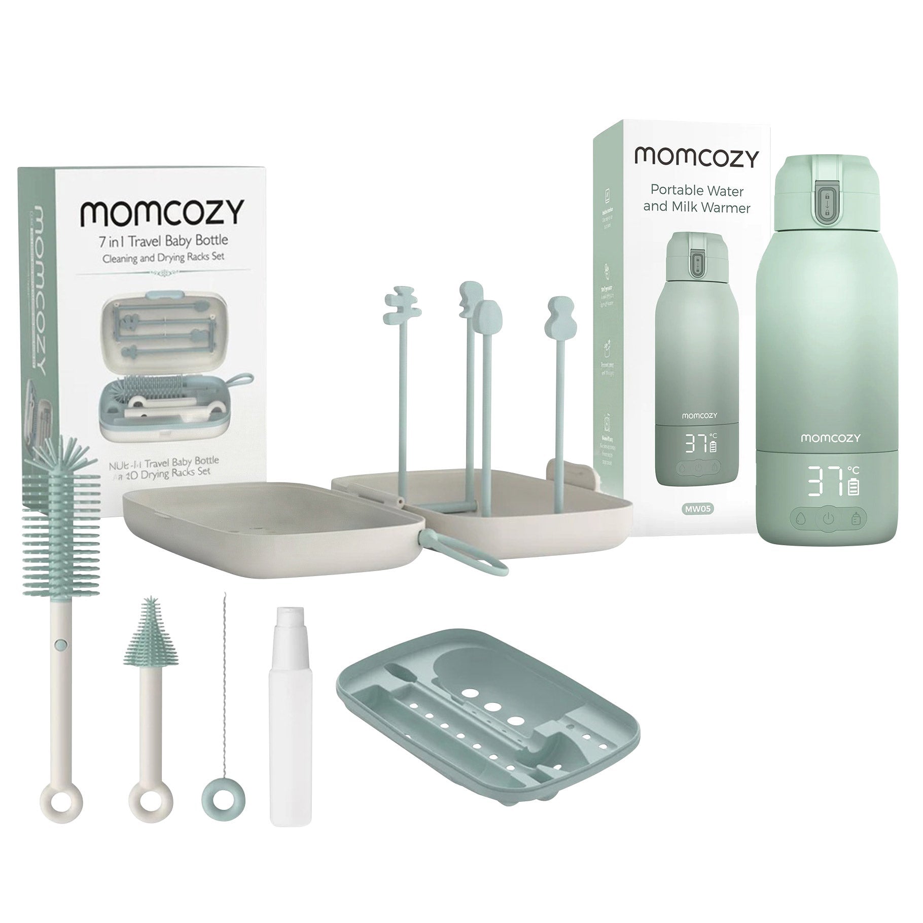 Momcozy 嬰兒奶樽加熱器 + 便攜奶樽刷套裝 產品圖片 1