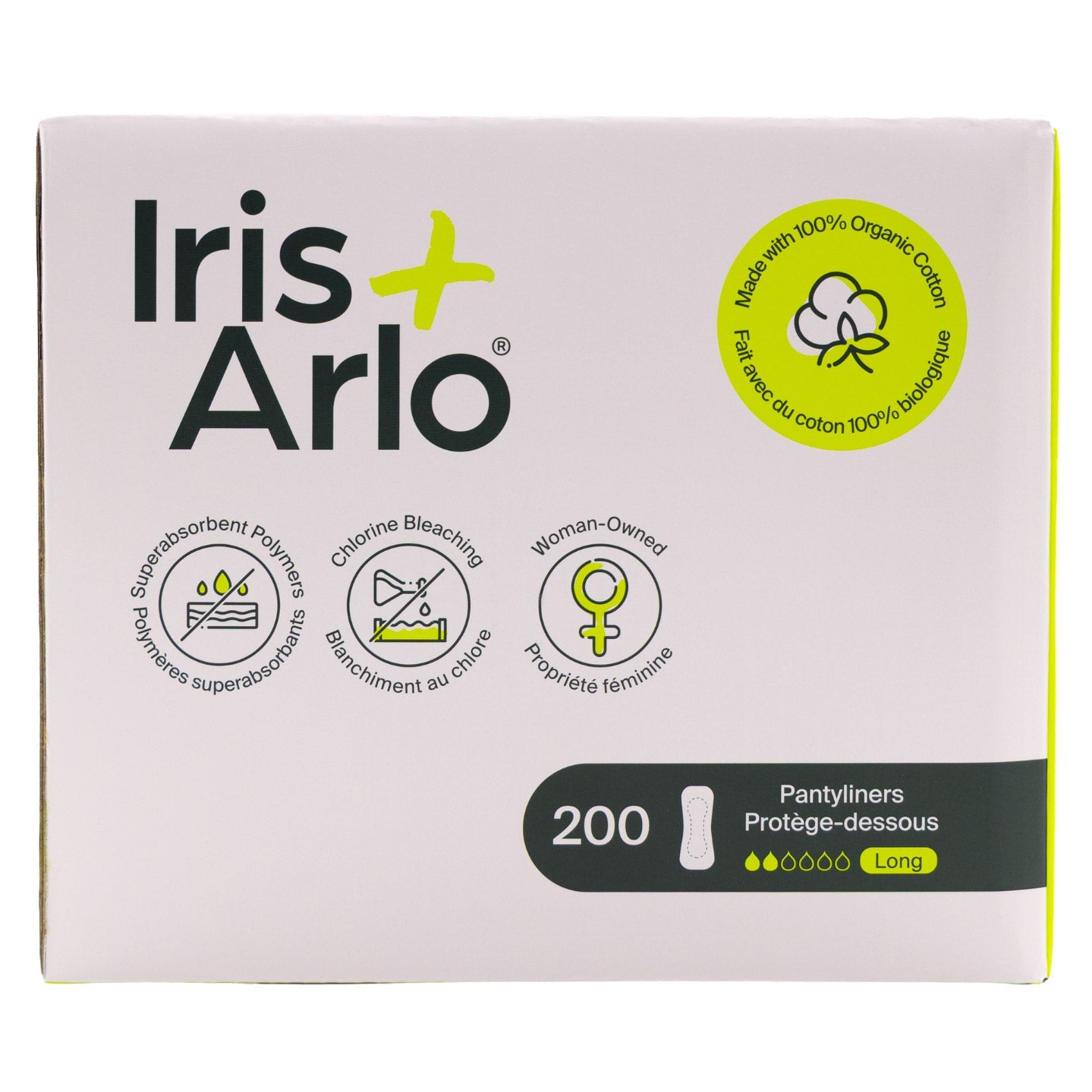 Iris + Arlo 有機棉長護墊 (200-count) 產品圖片1
