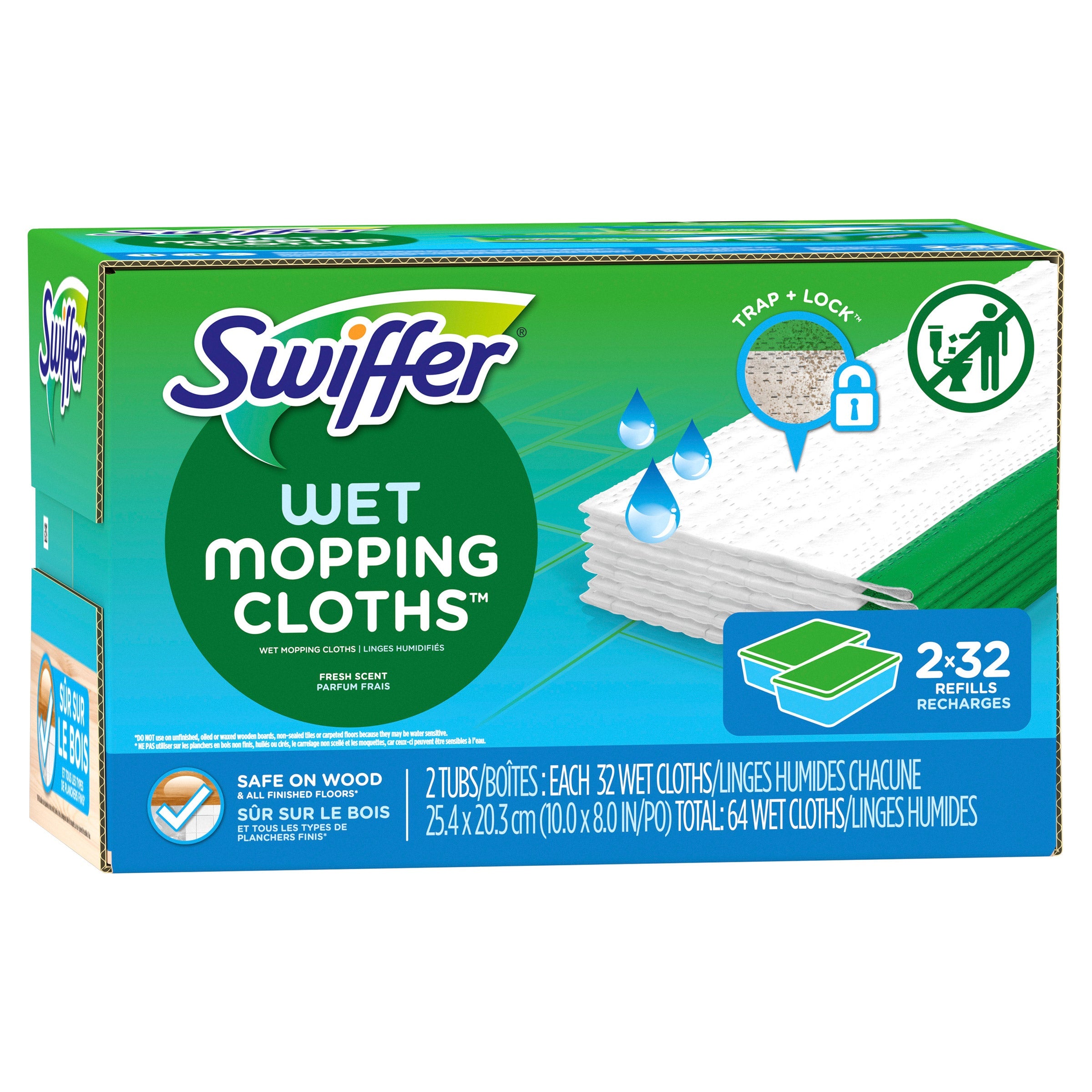 Swiffer 濕式拖地抹布補充裝 (64count) 產品圖片3