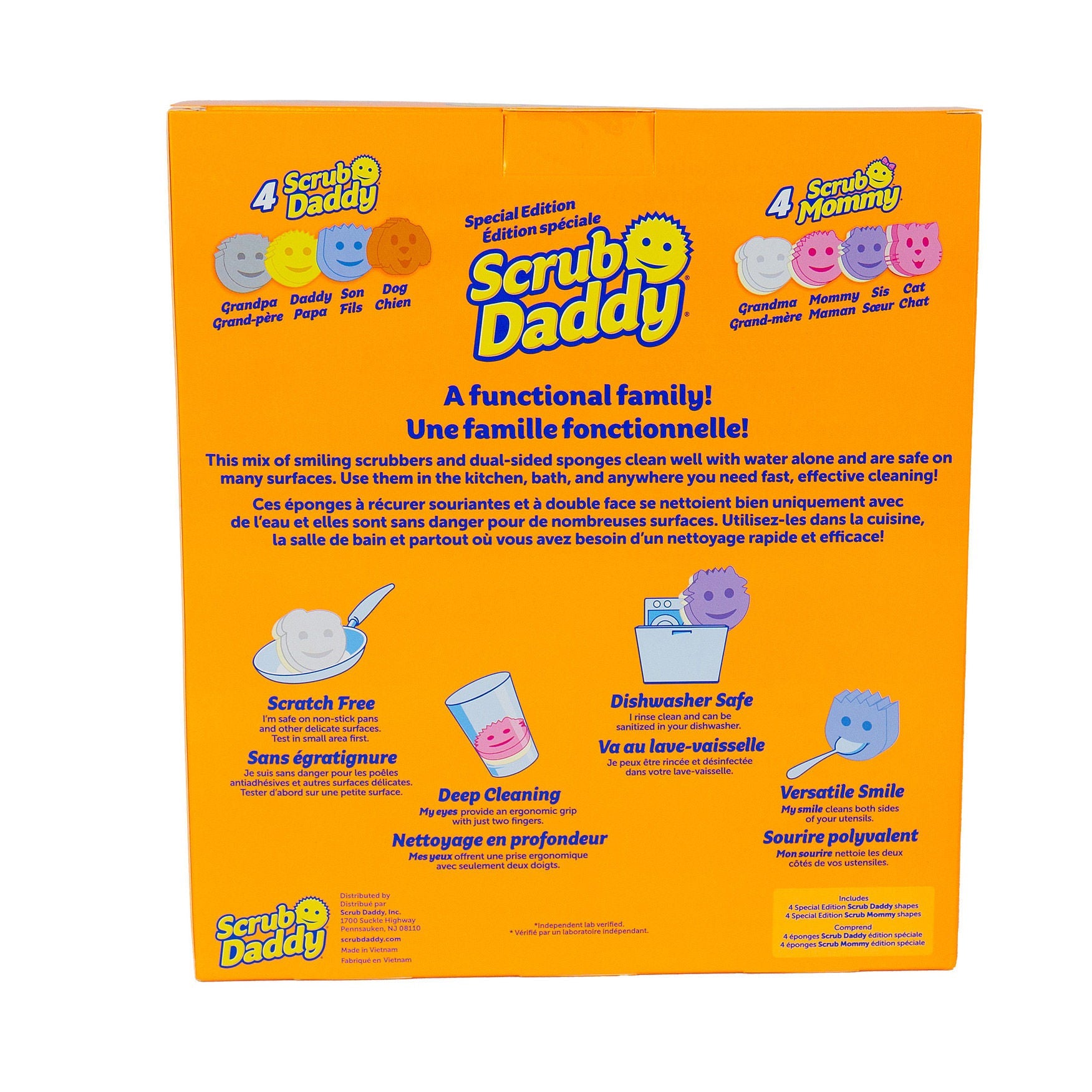 Scrub Daddy Special Edition Scrub Family 溫控清潔海綿 (8件裝) 產品圖片 4