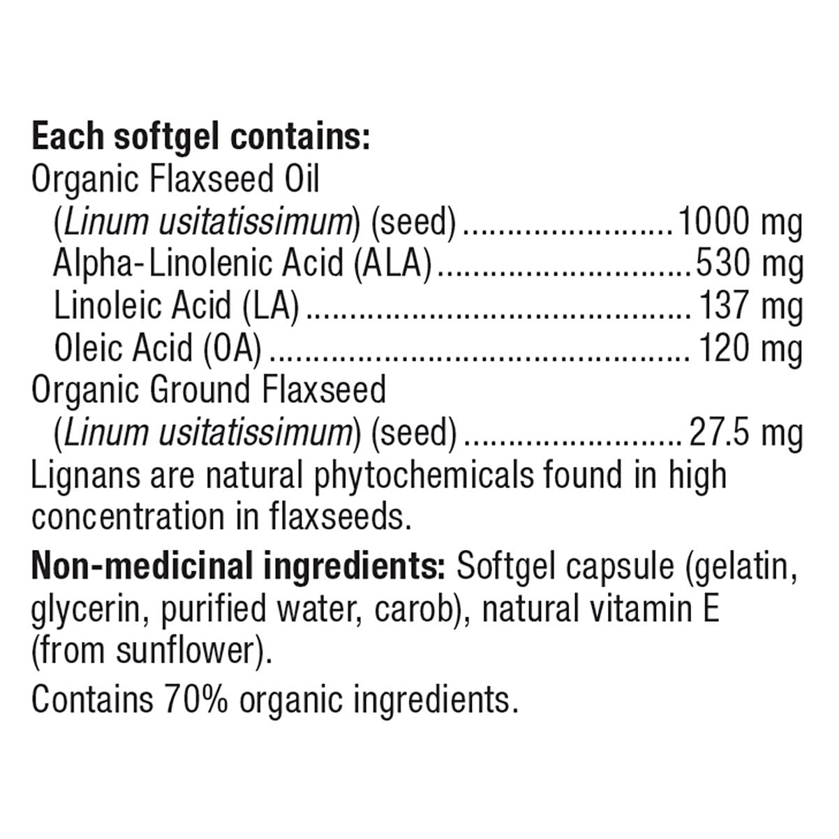 Webber Naturals 亞麻籽油 1000mg 軟膠囊 (210粒 x 2樽) 產品圖片 3