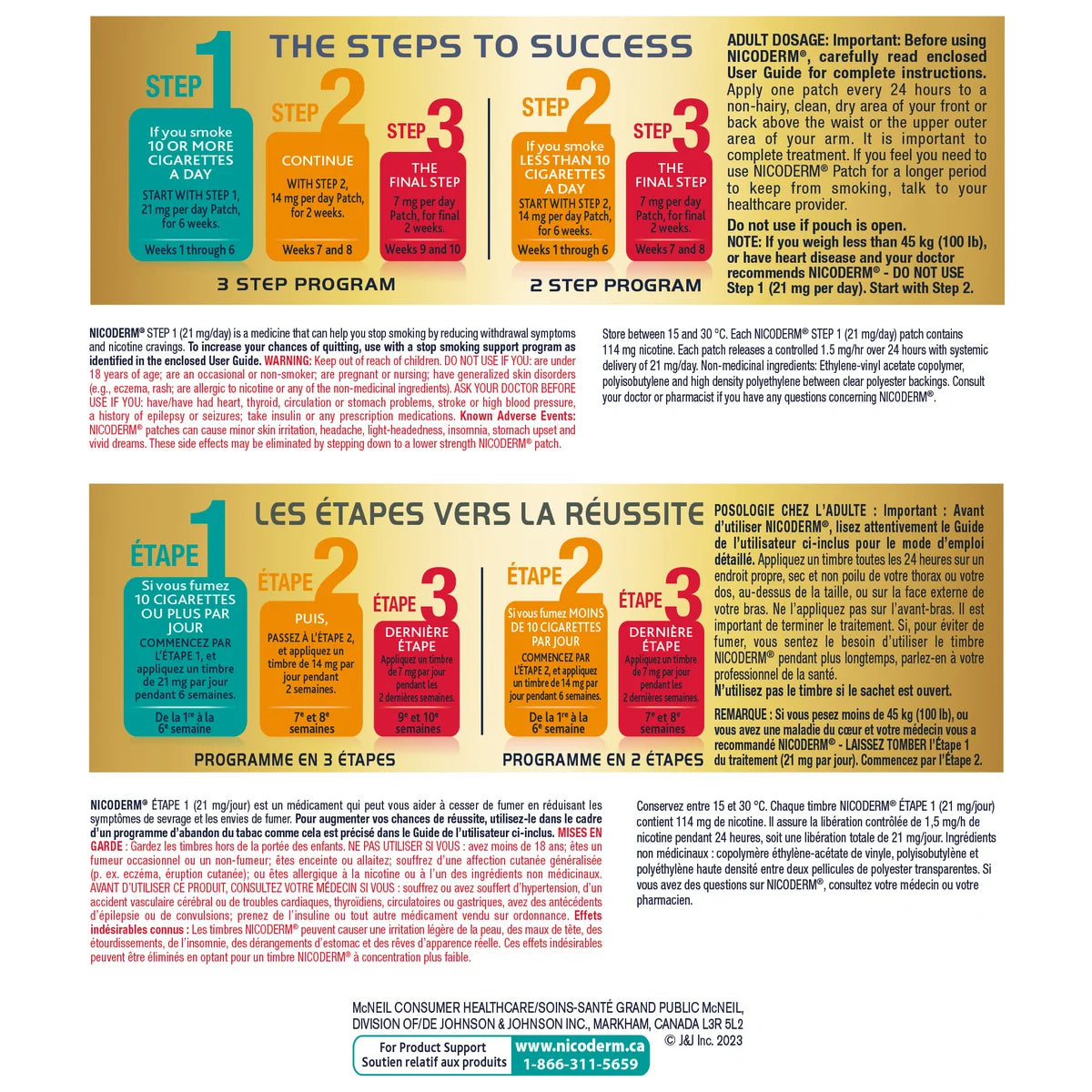 NicoDerm 透明戒煙貼 (第一階段) 21mg (21片) - canadahk
