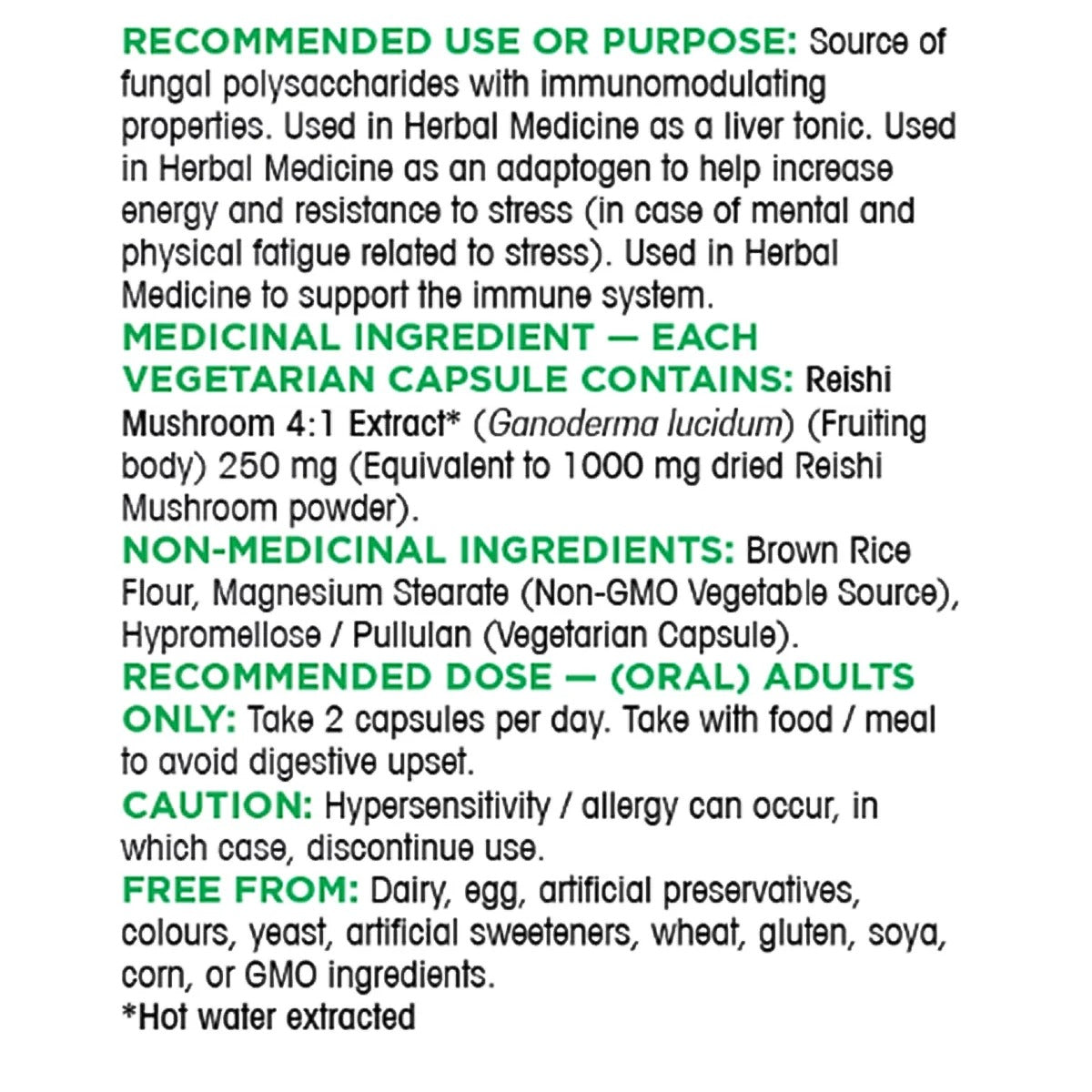 Organika 靈芝精華 (4倍濃縮) 250mg (360粒 植物膠囊) - canadahk
