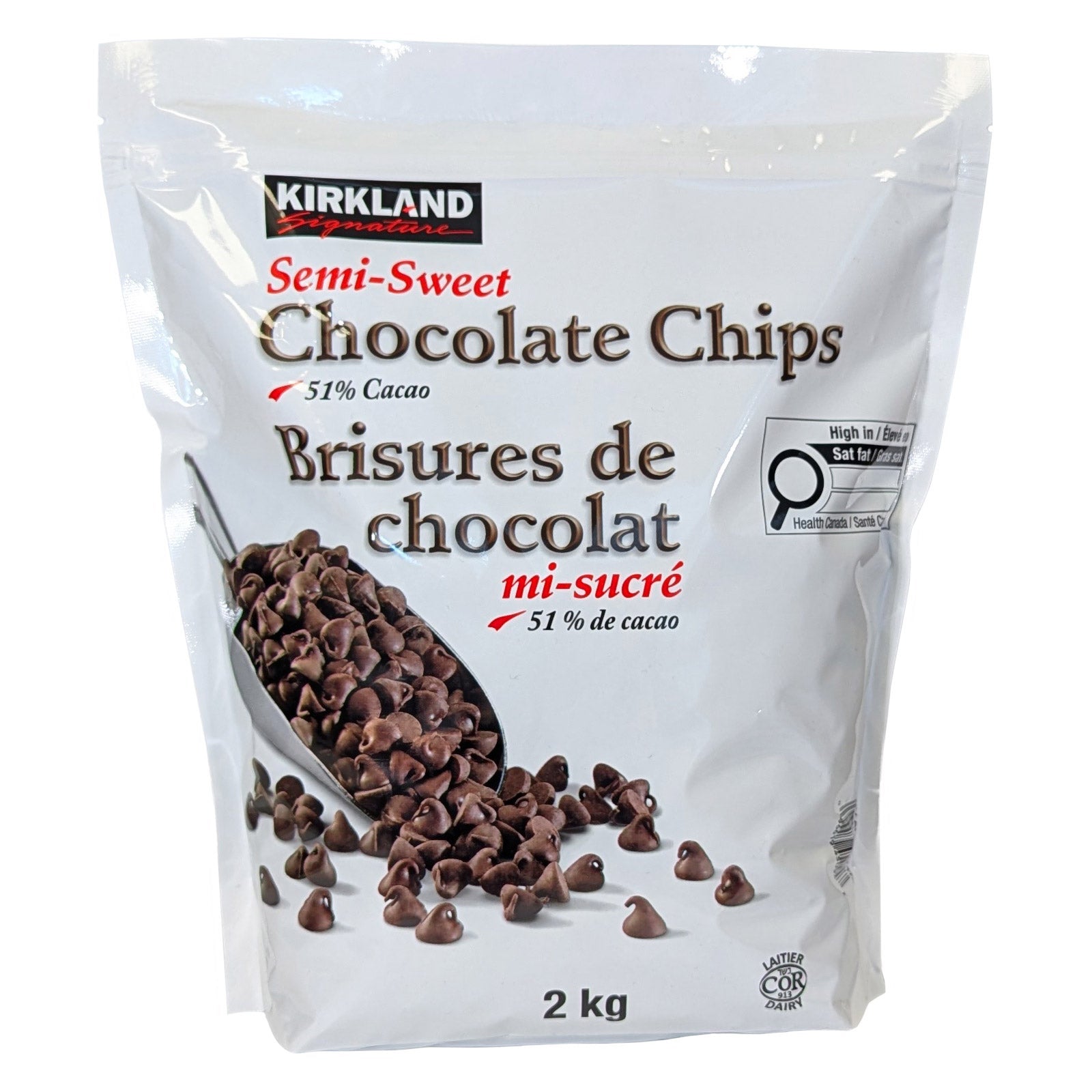 Kirkland Signature 51% 半甜朱古力粒 蔗糖・真雲呢拿 (2kg) 產品圖片 1