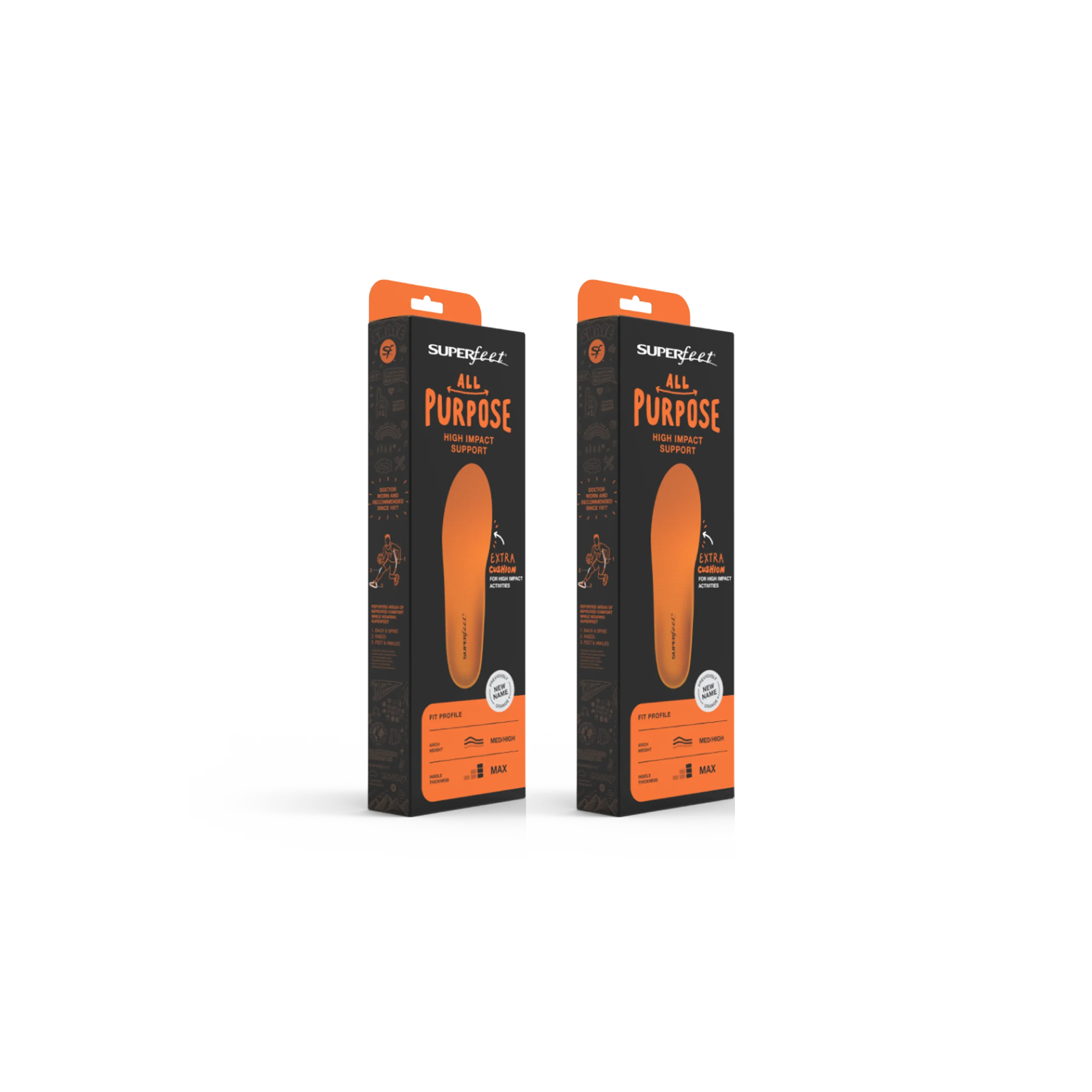 Superfeet All-Purpose High Impact Support 2-Pack 鞋墊|加拿大直送