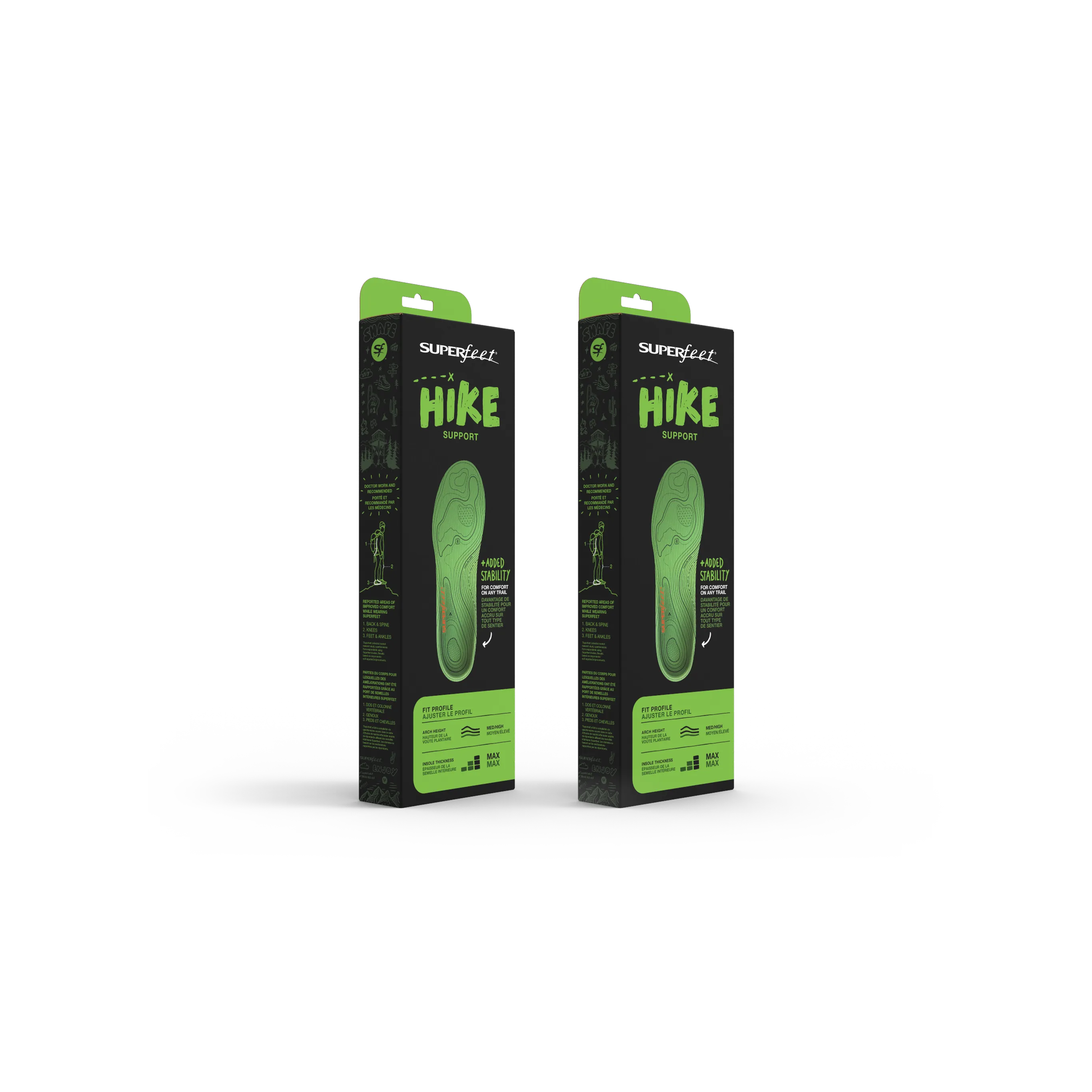 Superfeet Hike Support 2-Pack 鞋墊|加拿大直送