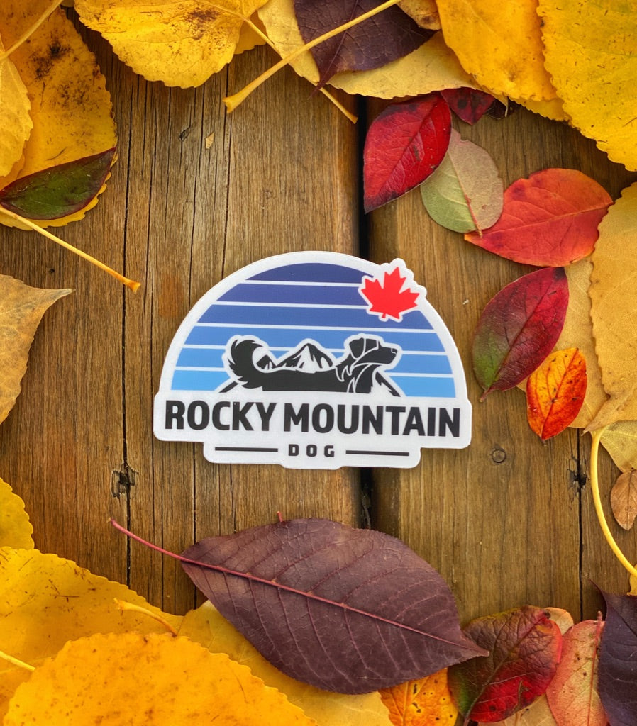 Rocky Mountain Dog RMD Blue Sunrise Die Cut 貼紙 主產品圖