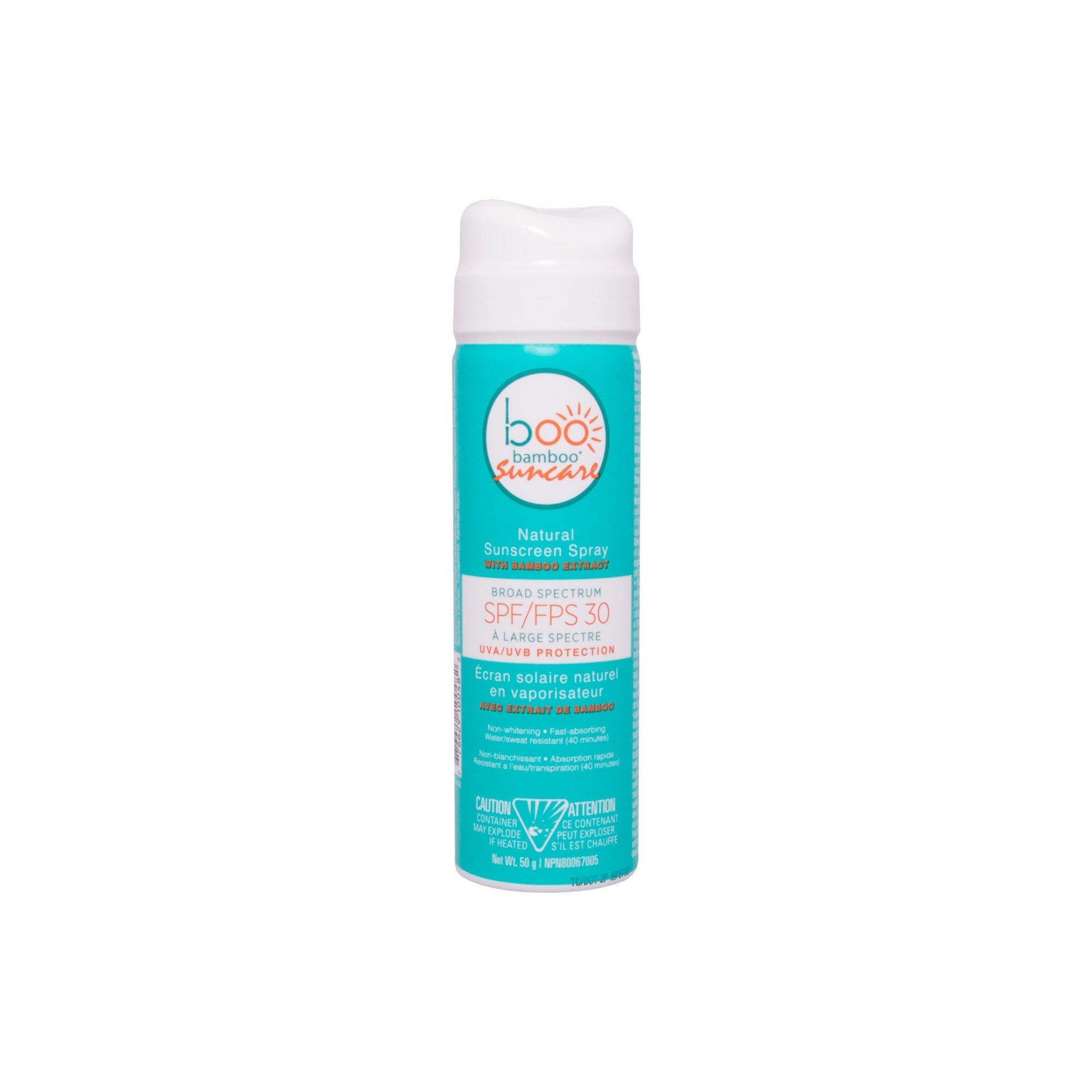 Hush Brands Boo 竹纖維 SPF 30 天然 礦物 防曬噴霧 50g Mini 主產品圖