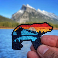 Rocky Mountain Dog Grizzly Bear 布章 主產品圖