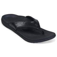 Spenco 女裝 Yumi 2 Snake Black 舒適涼鞋 產品圖片 1