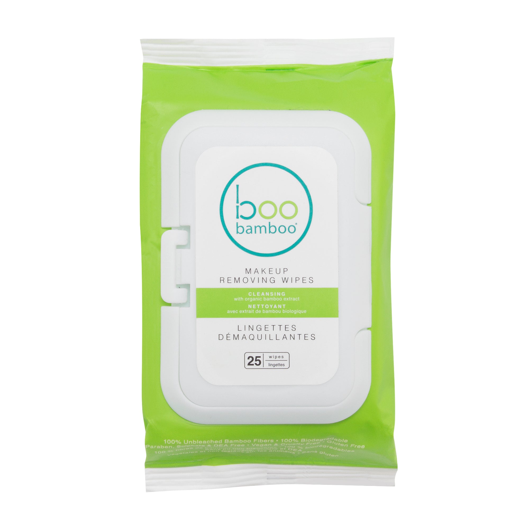Hush Brands Boo 竹纖維 Skin Balancing 竹纖維 Makeup Remover Wipes｜25ct 主產品圖