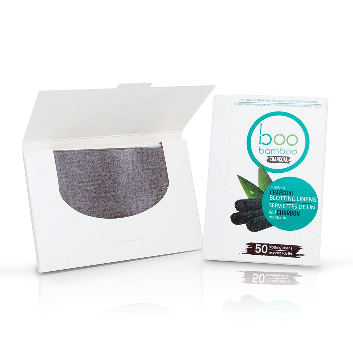 Hush Brands Boo 竹纖維 Mattifying Charcoal Blotting Linens｜50ct 主產品圖