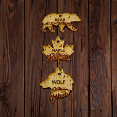 Rocky Mountain Dog Personalized Wooden Shape Dog 寵物名牌s 主產品圖